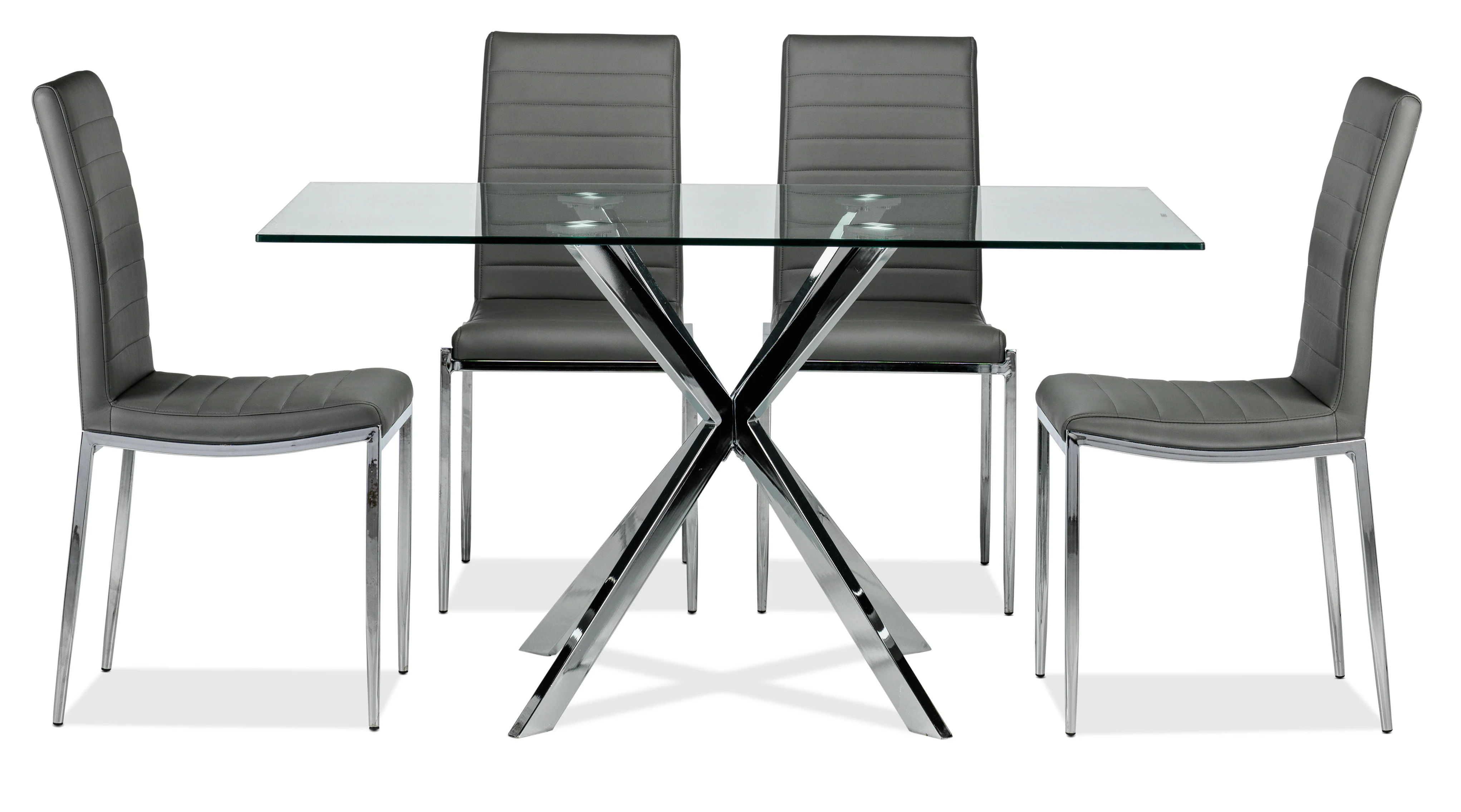 Darron 5-Piece Dining Table Set - Slate - Image 2