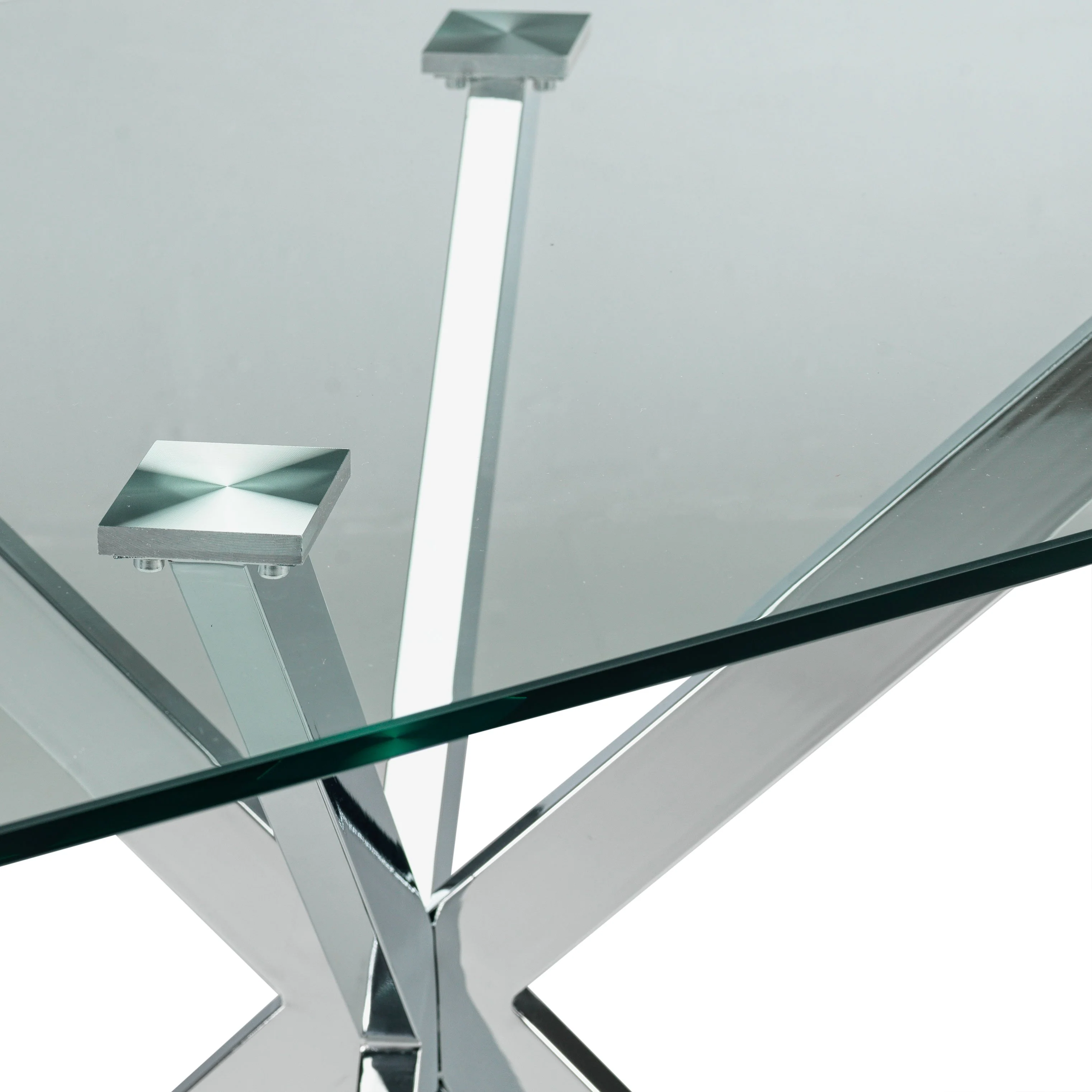 Darron Dining Table - Chrome - Image 3