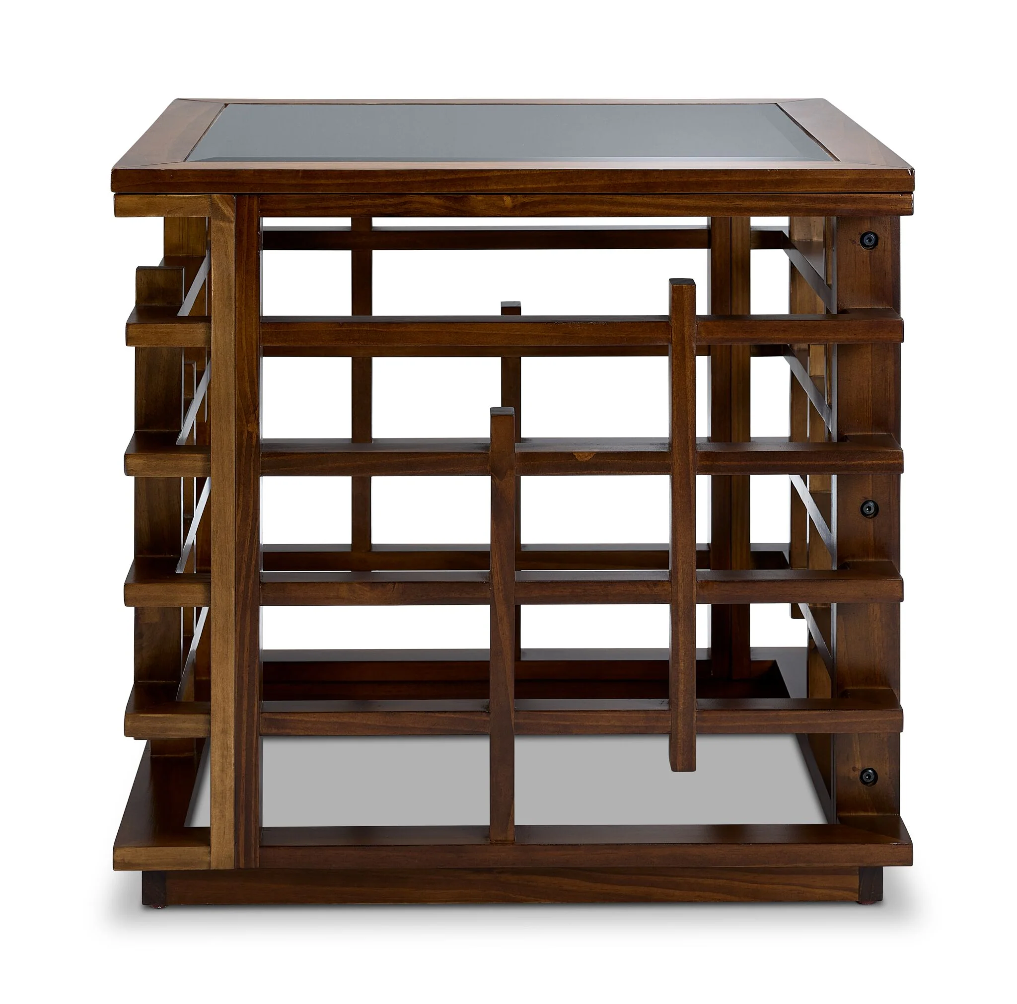 Darwin 26" End Table - Glass, Espresso - Image 2