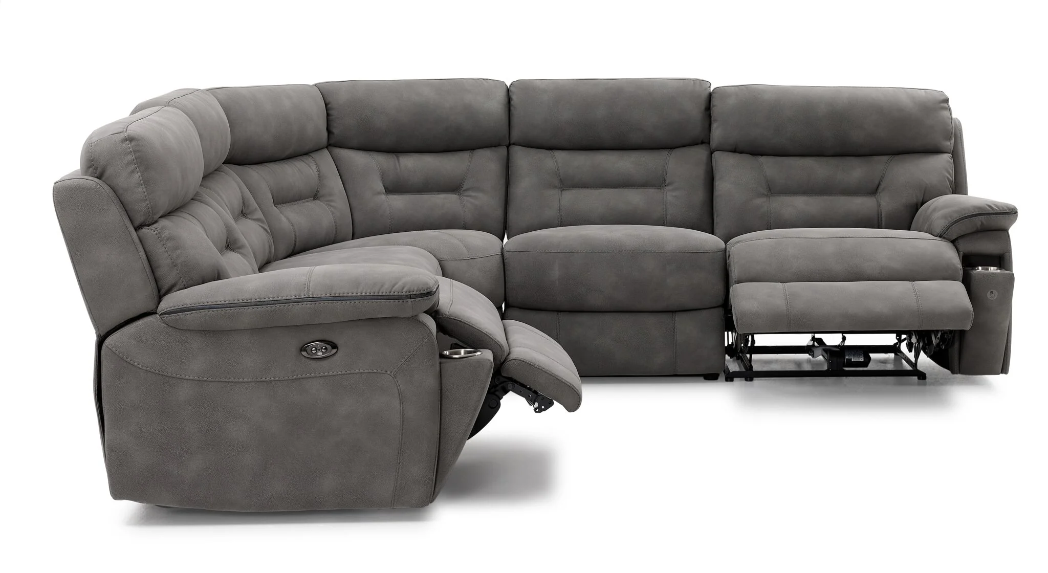 Dawson 5-Piece Power Reclining Sectional - Graphite - Image 4