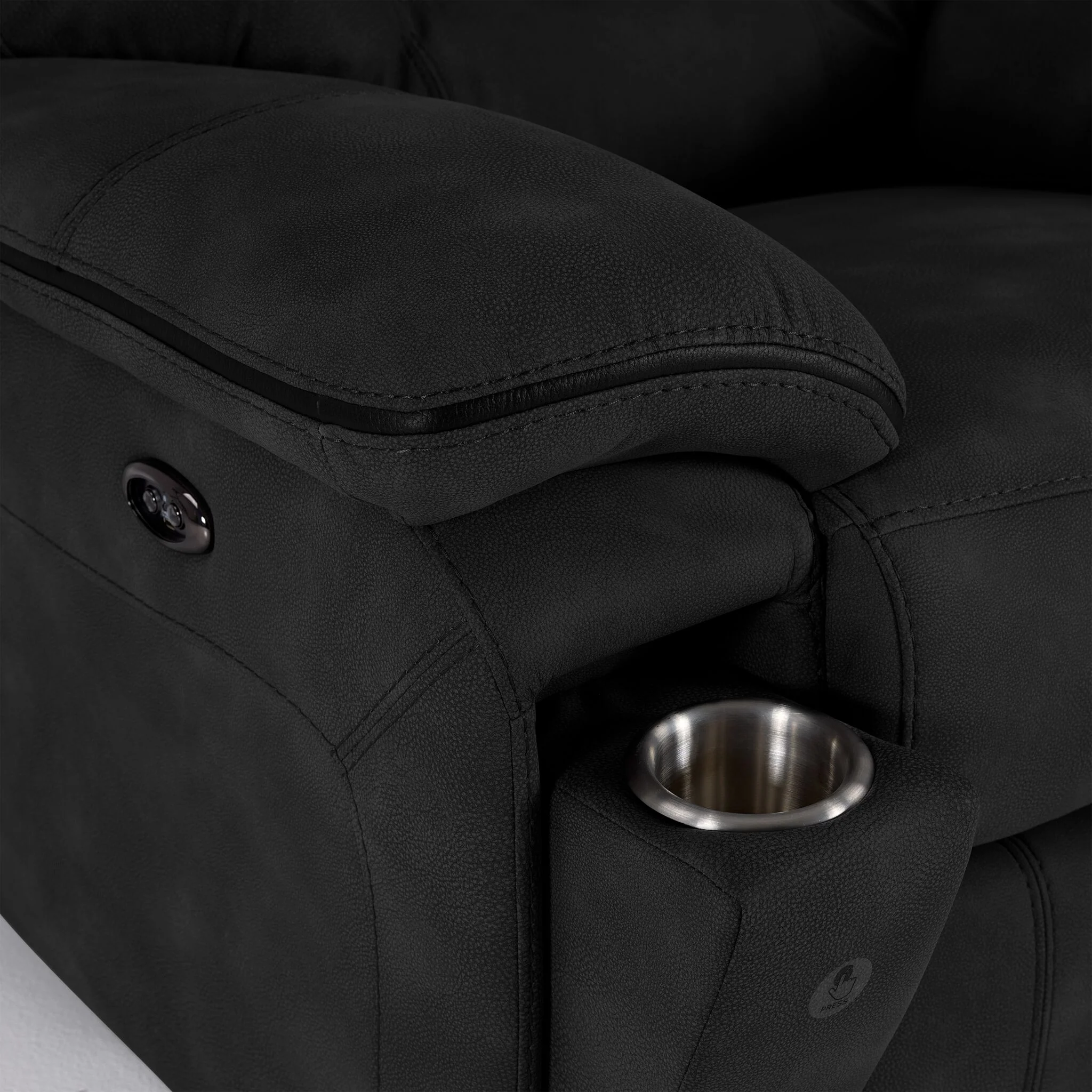 Dawson Power Reclining Loveseat - Charcoal - Image 5