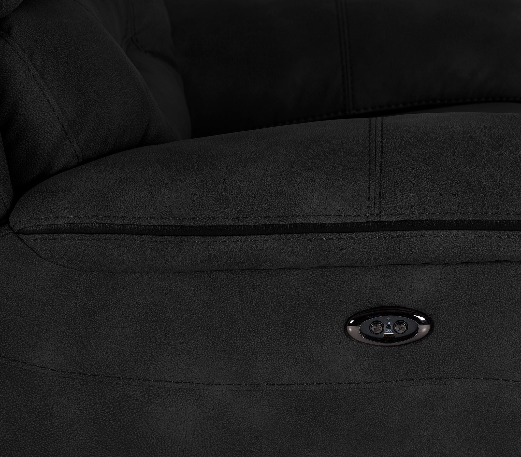 Dawson Power Reclining Loveseat - Charcoal - Image 6