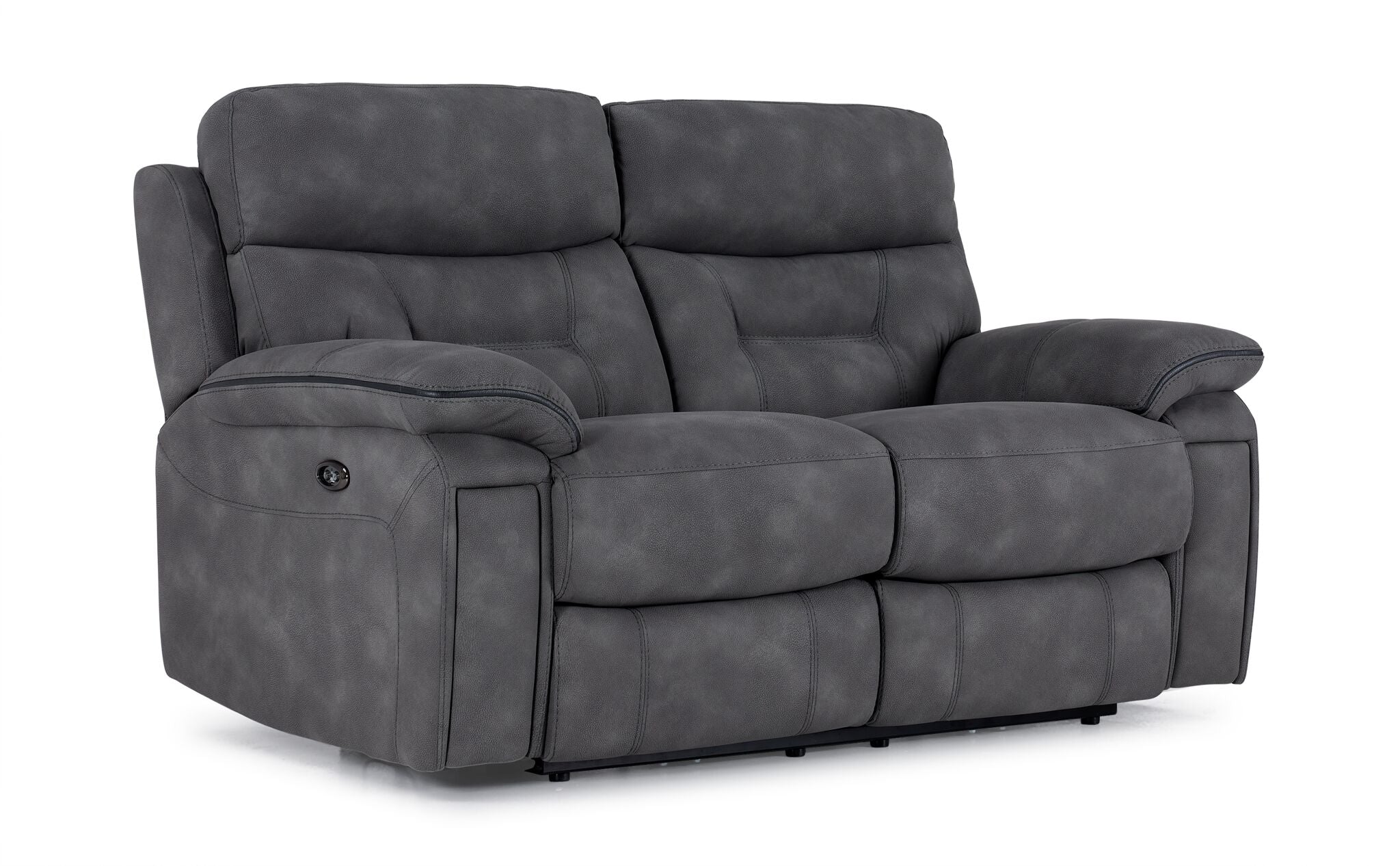 Dawson Power Reclining Sofa and Loveseat Set - Graphite - Image 3