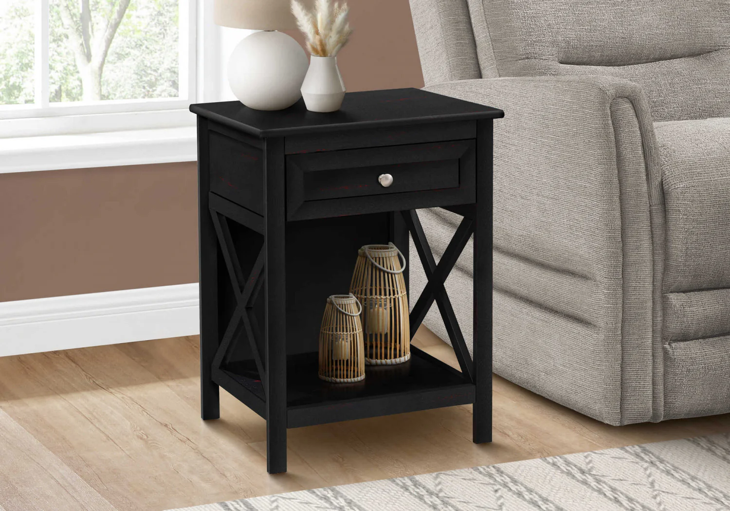 Deanne Side Table - Black - Image 2