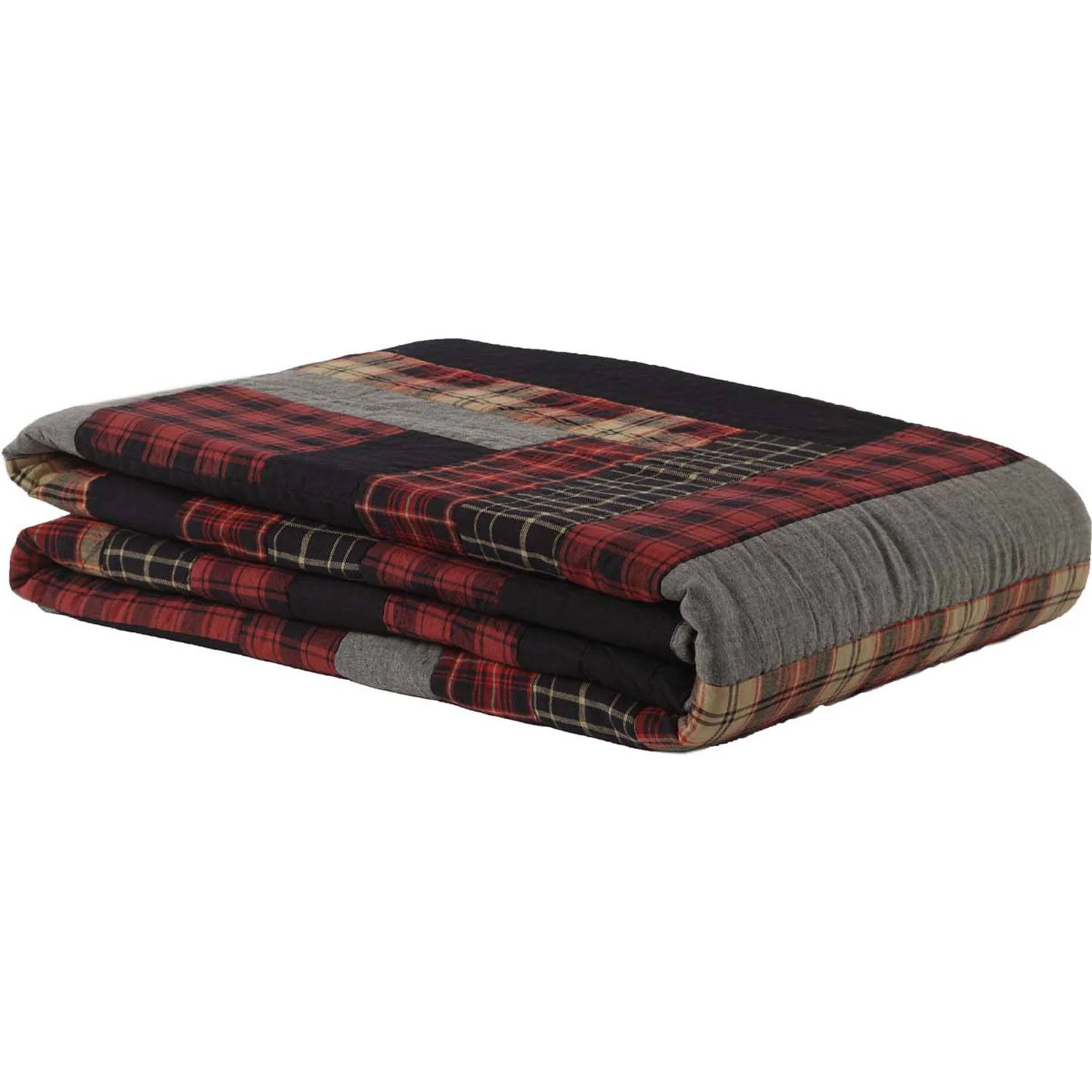 Delco Queen Quilt - Chilli Pepper/Natural - Image 3