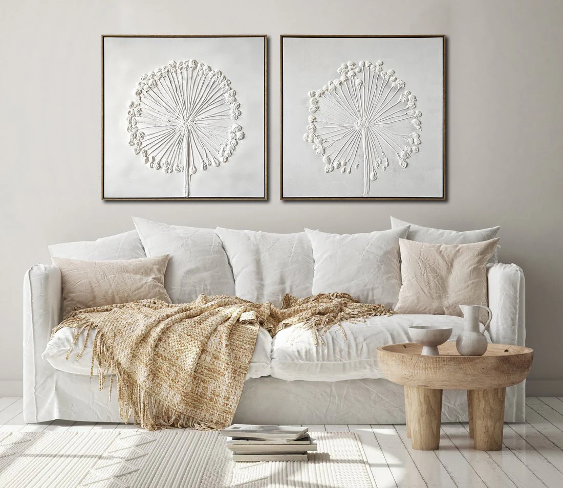 Delicate Dandelion I Wall Art - White - 30 X 30 - Image 2