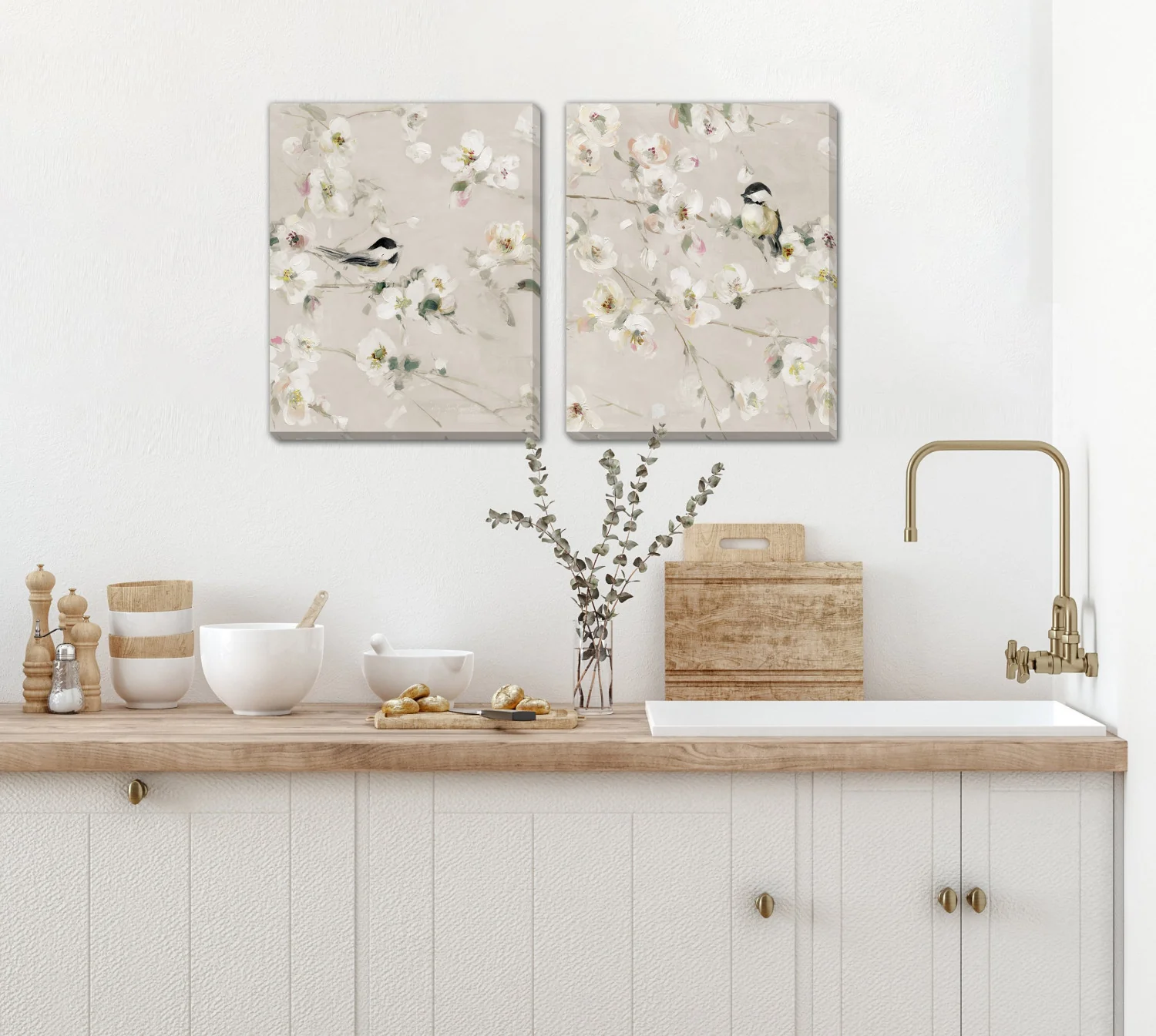Delicate Song Wall Art - Beige - 16 X 20 - Set of Two - Image 2