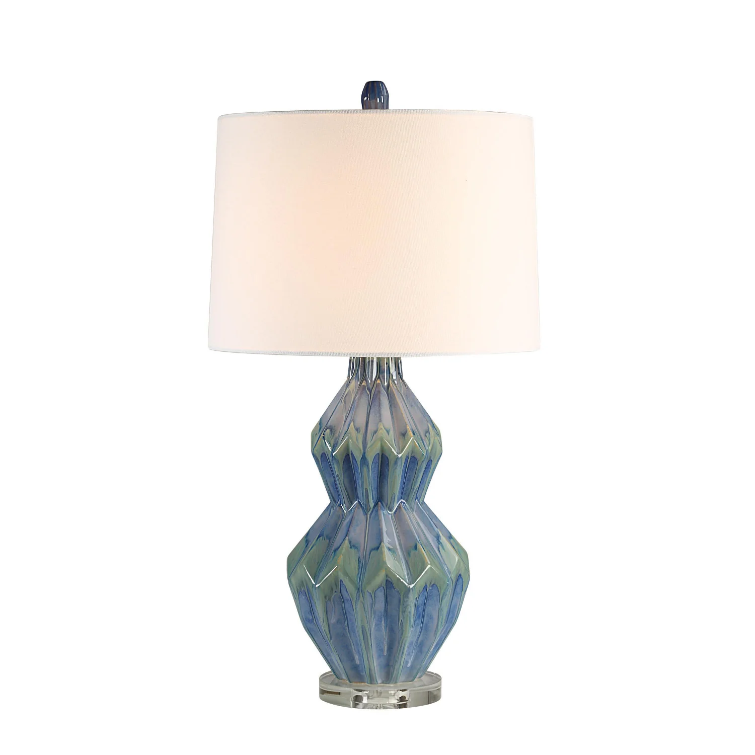 Delphi Table Lamp - Glazed Turquoise Blue - Image 3