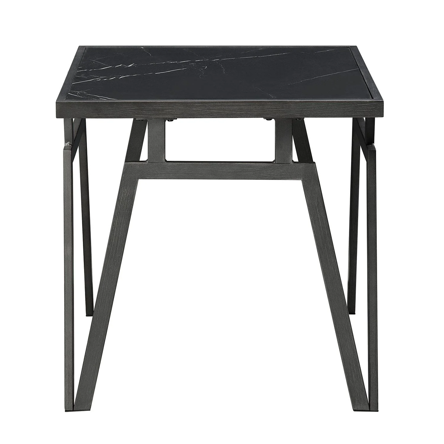 Desta End Table - Black Sintered Stone - Image 2