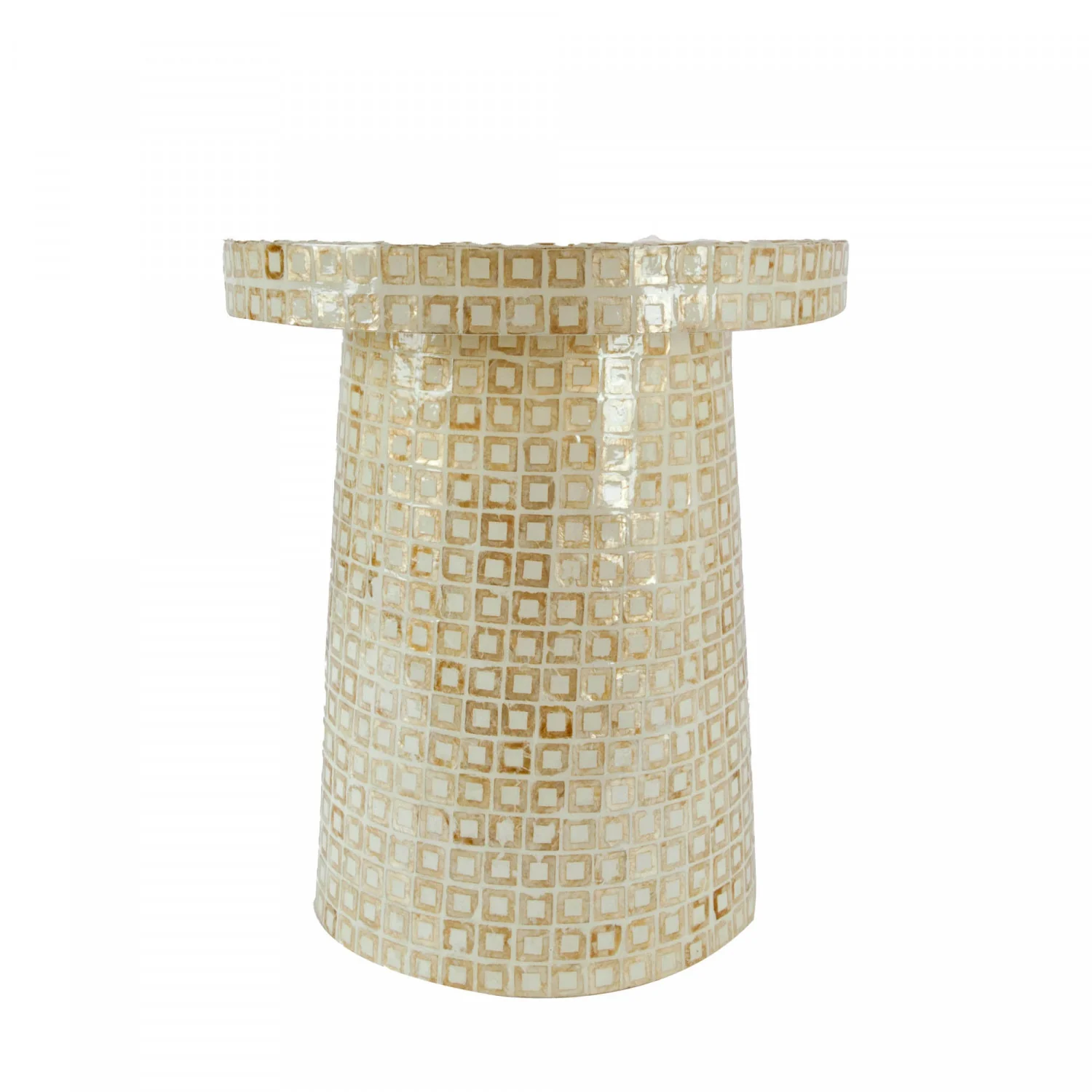 Destiny Side Table - White/Gold - Image 3