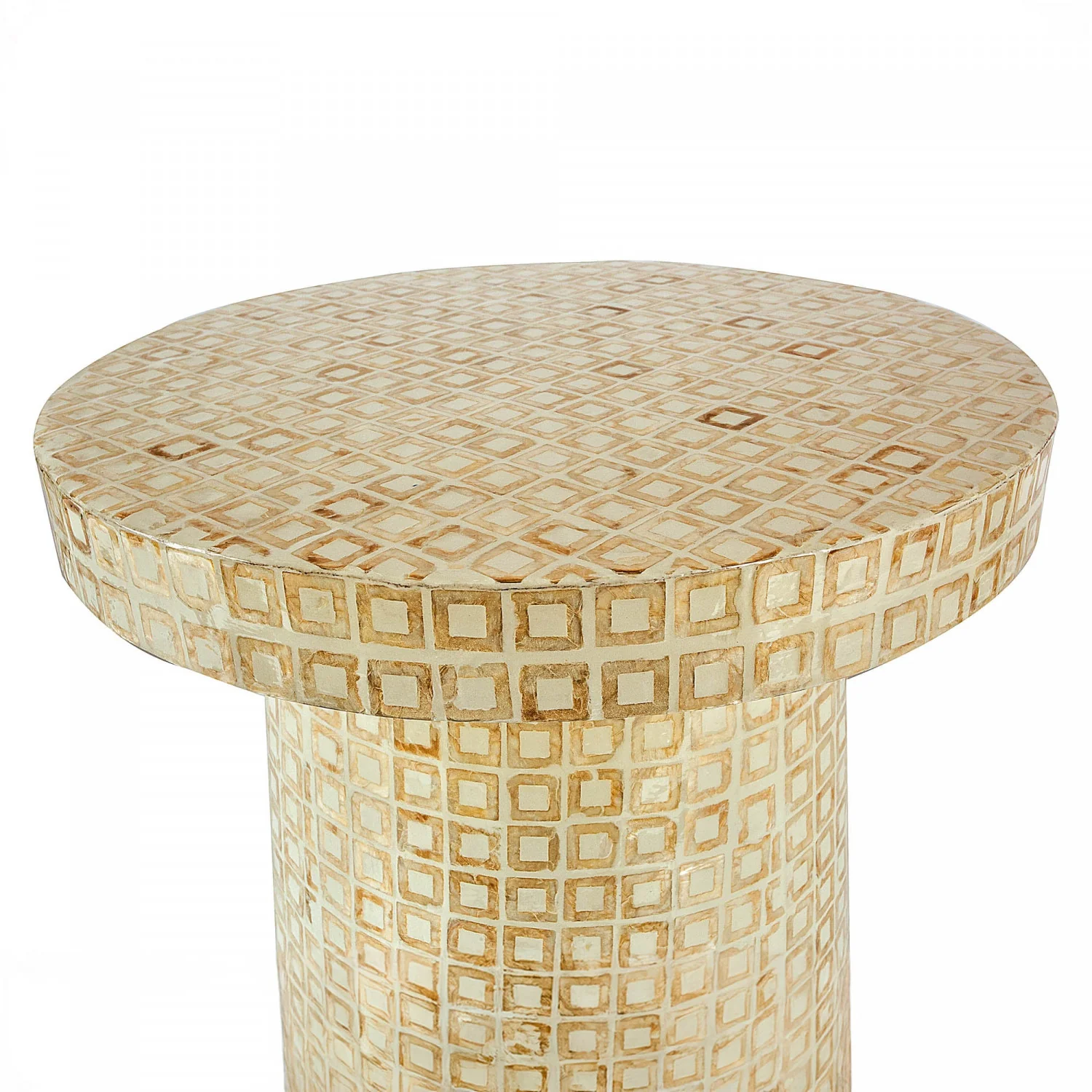 Destiny Side Table - White/Gold - Image 4
