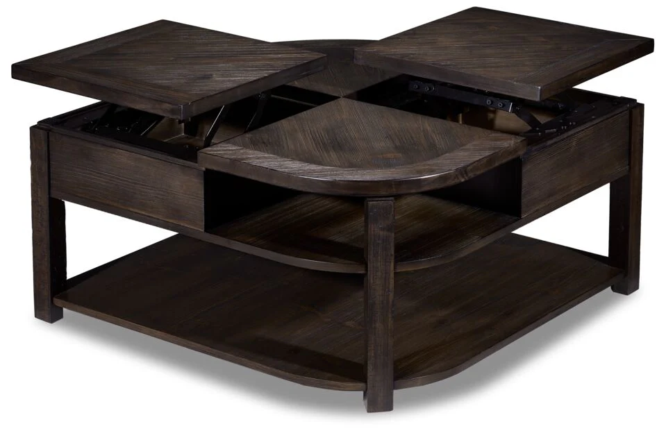 Diamond 50" Lift-Top Coffee Table - Walnut - Image 2