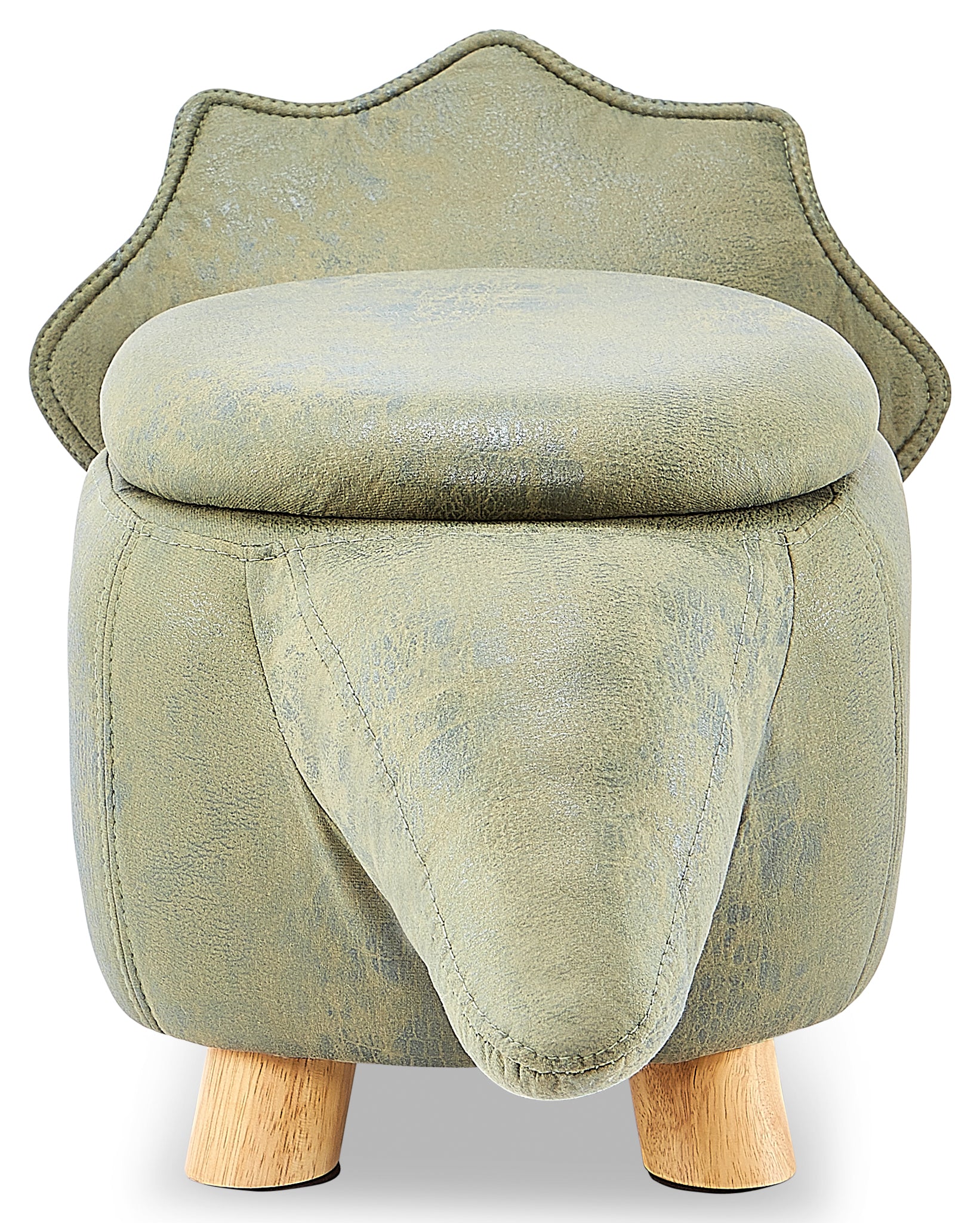 Dinosaur Storage Ottoman - Green - Image 4