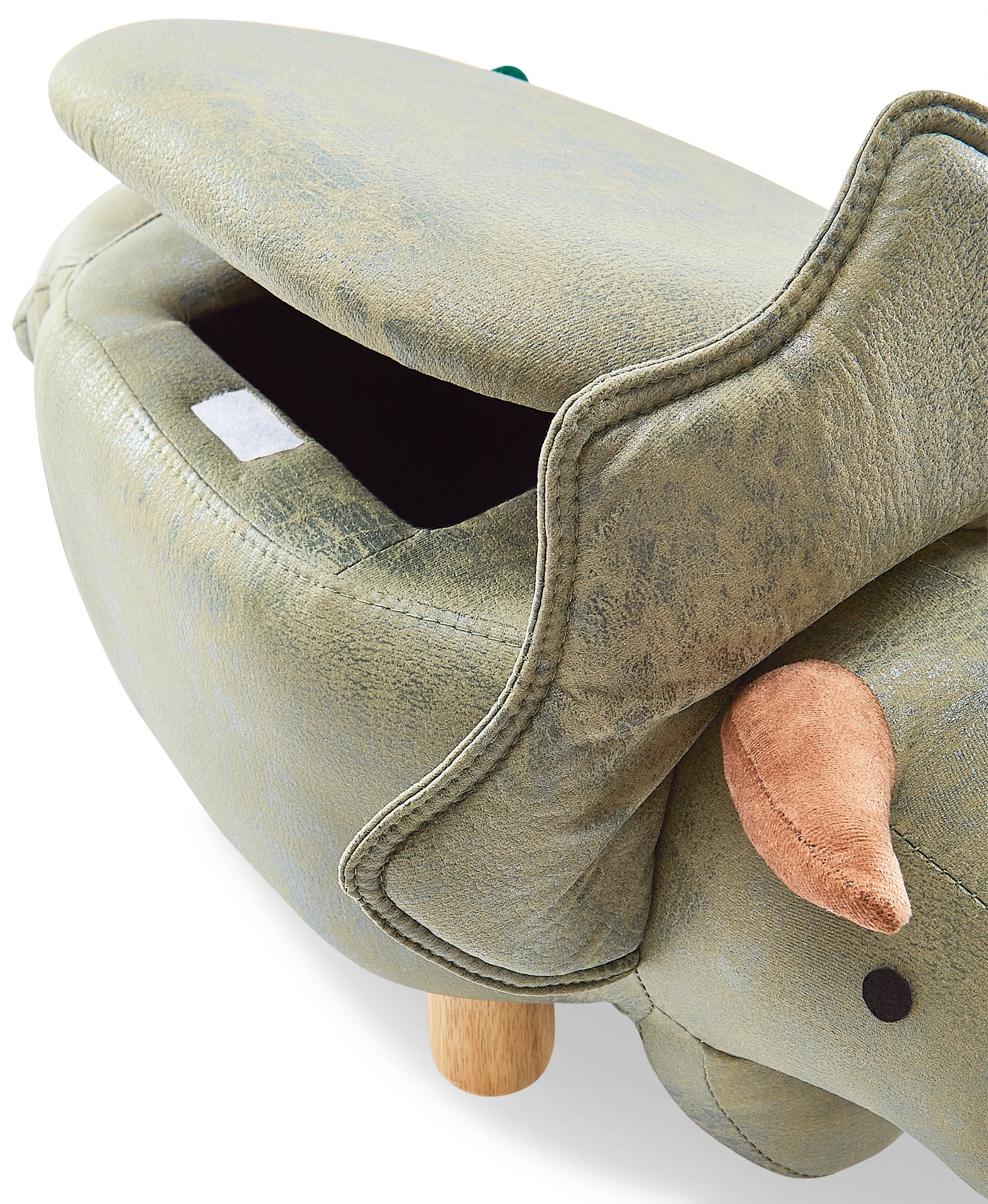 Dinosaur Storage Ottoman - Green - Image 5