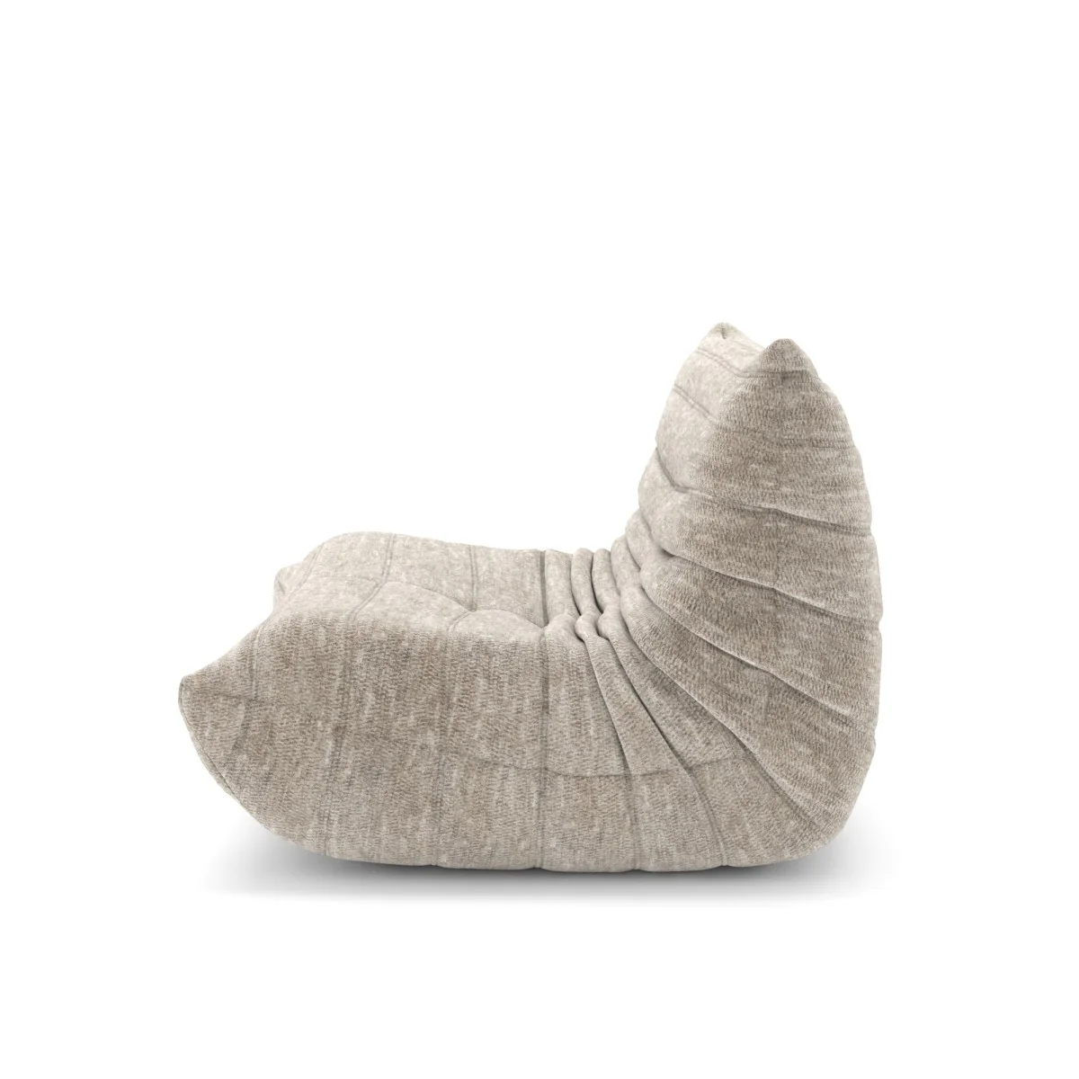 Dontae All-Foam Armless Chair - Beige - Image 4
