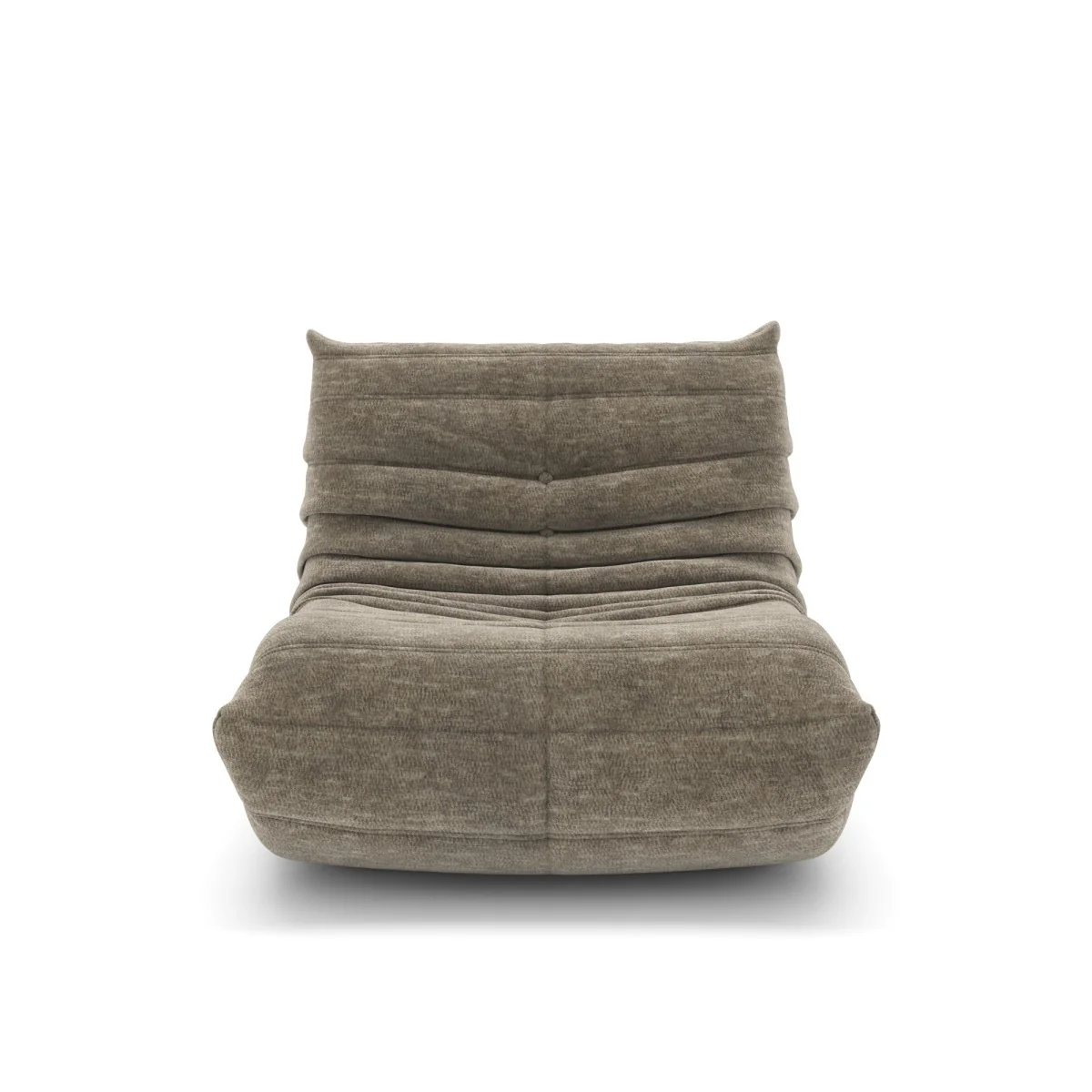 Dontae All-Foam Armless Chair - Taupe - Image 3
