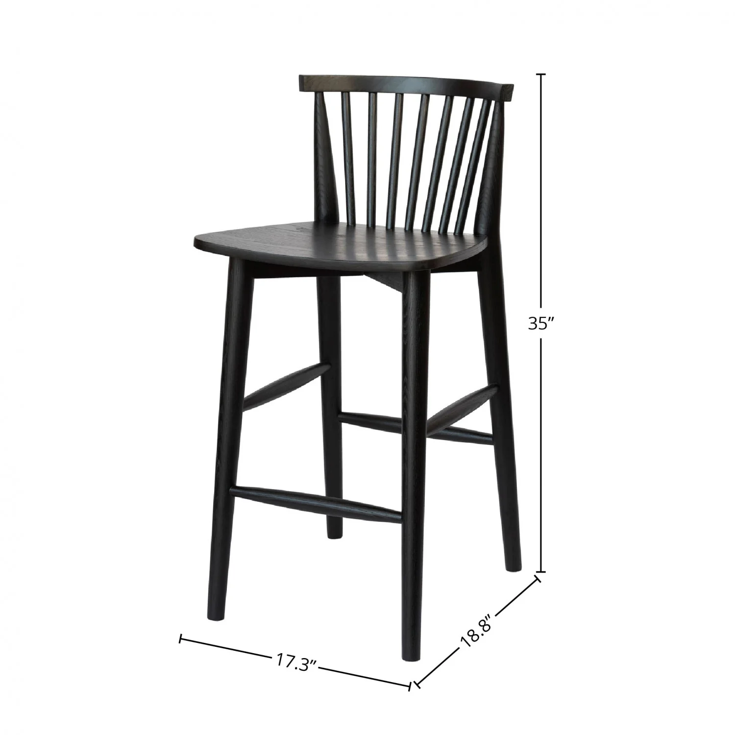 Dorsen Counter Stool - Black - Image 6