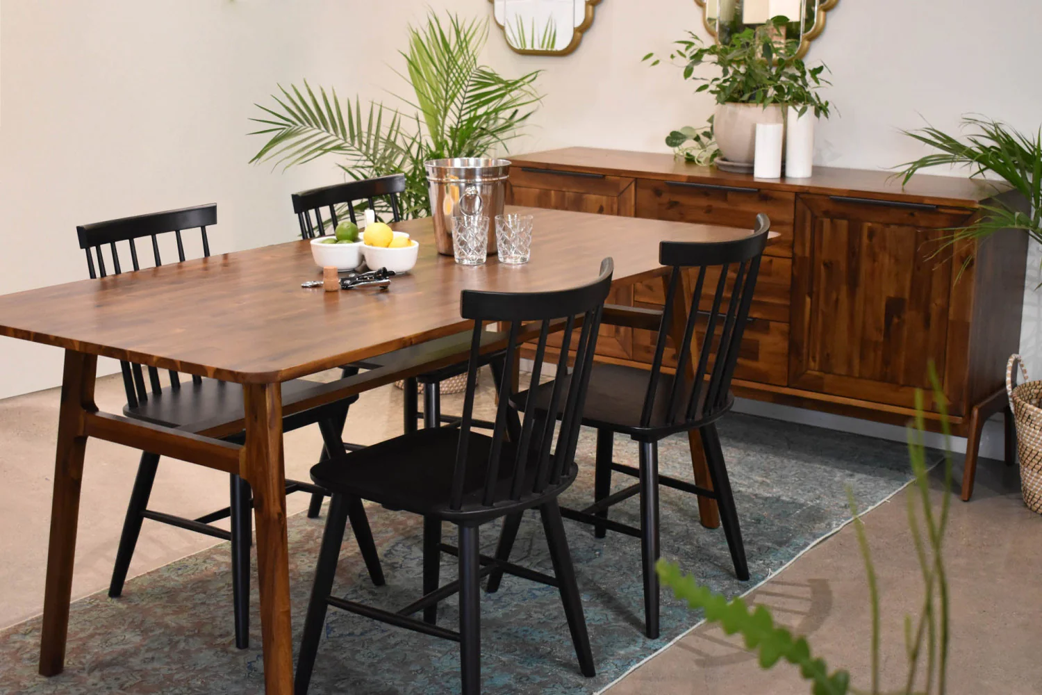 Dorsen Dining Chair - Black - Set of Two - Image 3