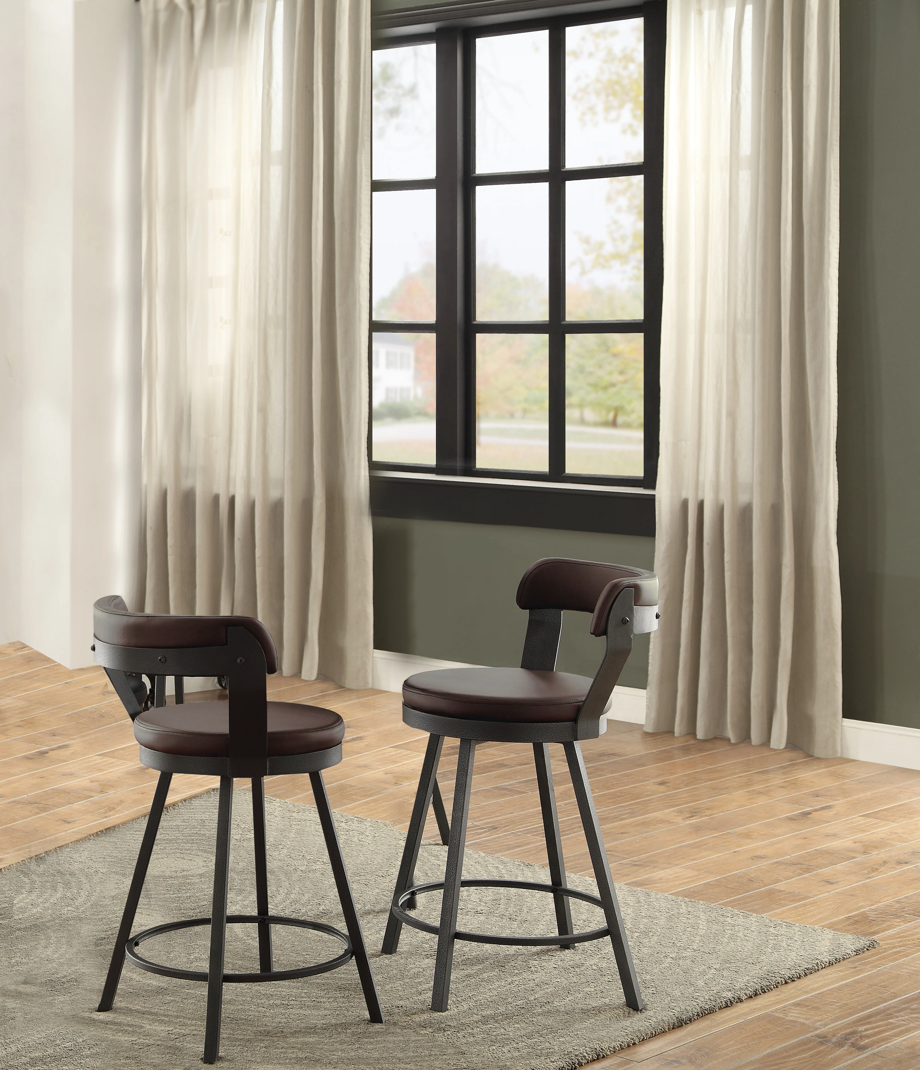 Drai Counter Height Stool - Brown - Image 3