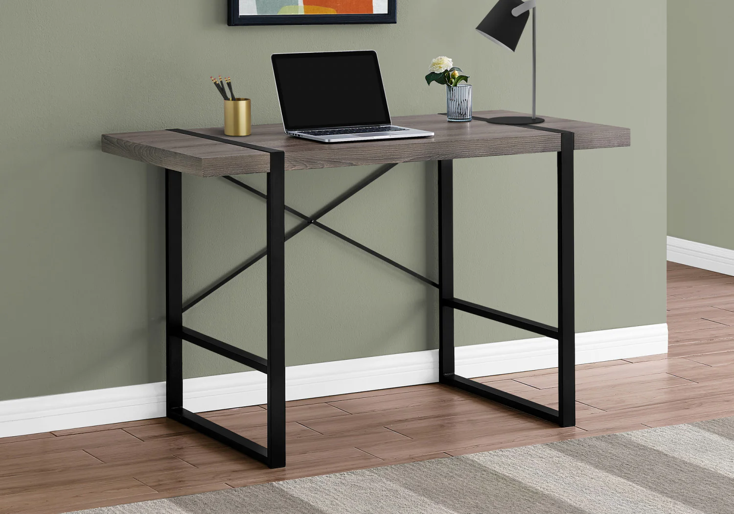 Dray Desk - Dark Taupe - Image 2