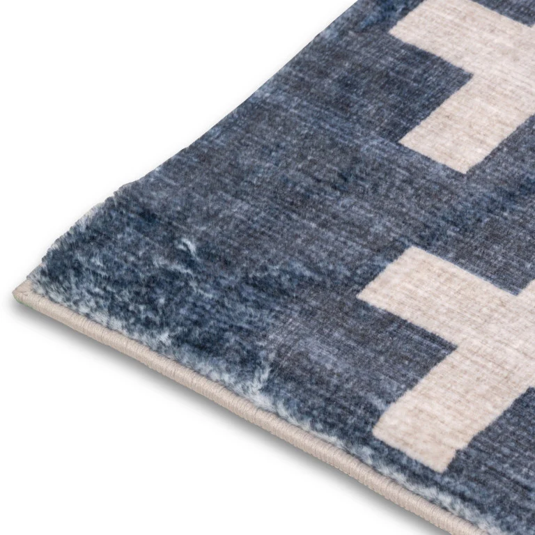 Dreamland Cross Stitch Rug - 4' x 6' - White - Image 4