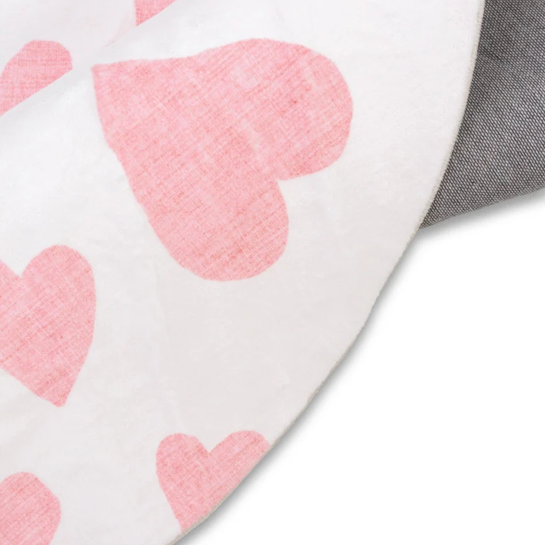 Dreamland Hearts Rug - 4ft Round - Pink - Image 5