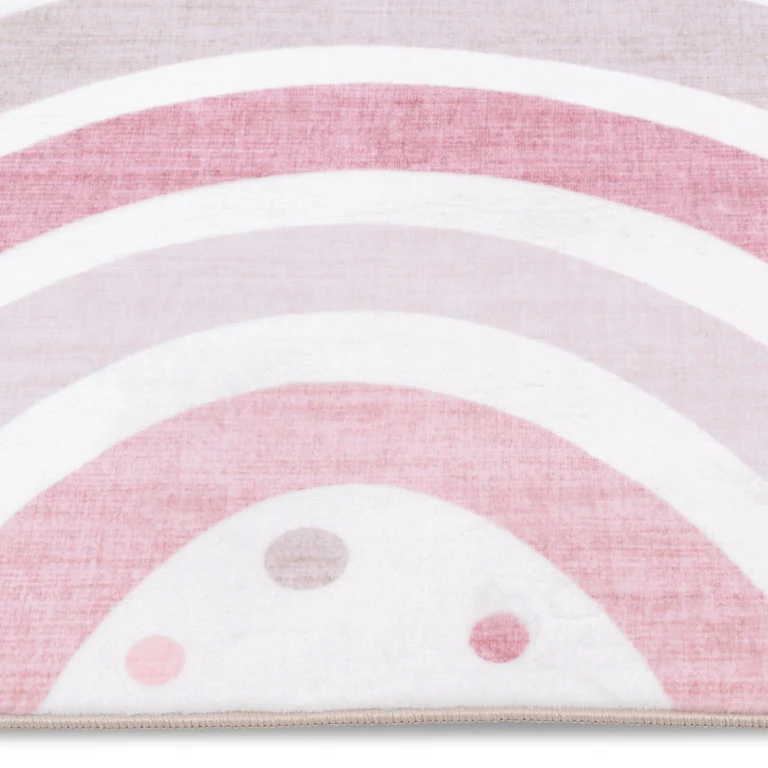 Dreamland Pink Arches Rug - 4' x 6' - Pink - Image 3