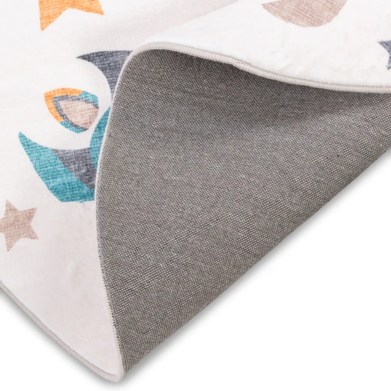 Dreamland Rocket Ship Rug - 4ft Round - Multi-Colour - Image 3