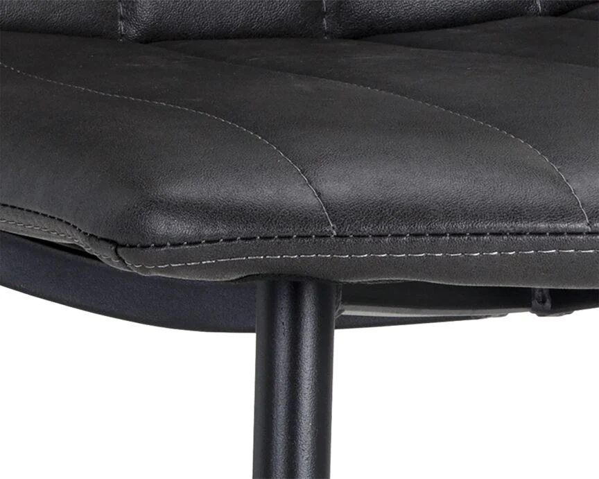 Drew Side Chair - Black, Bravo Portabella - Image 4