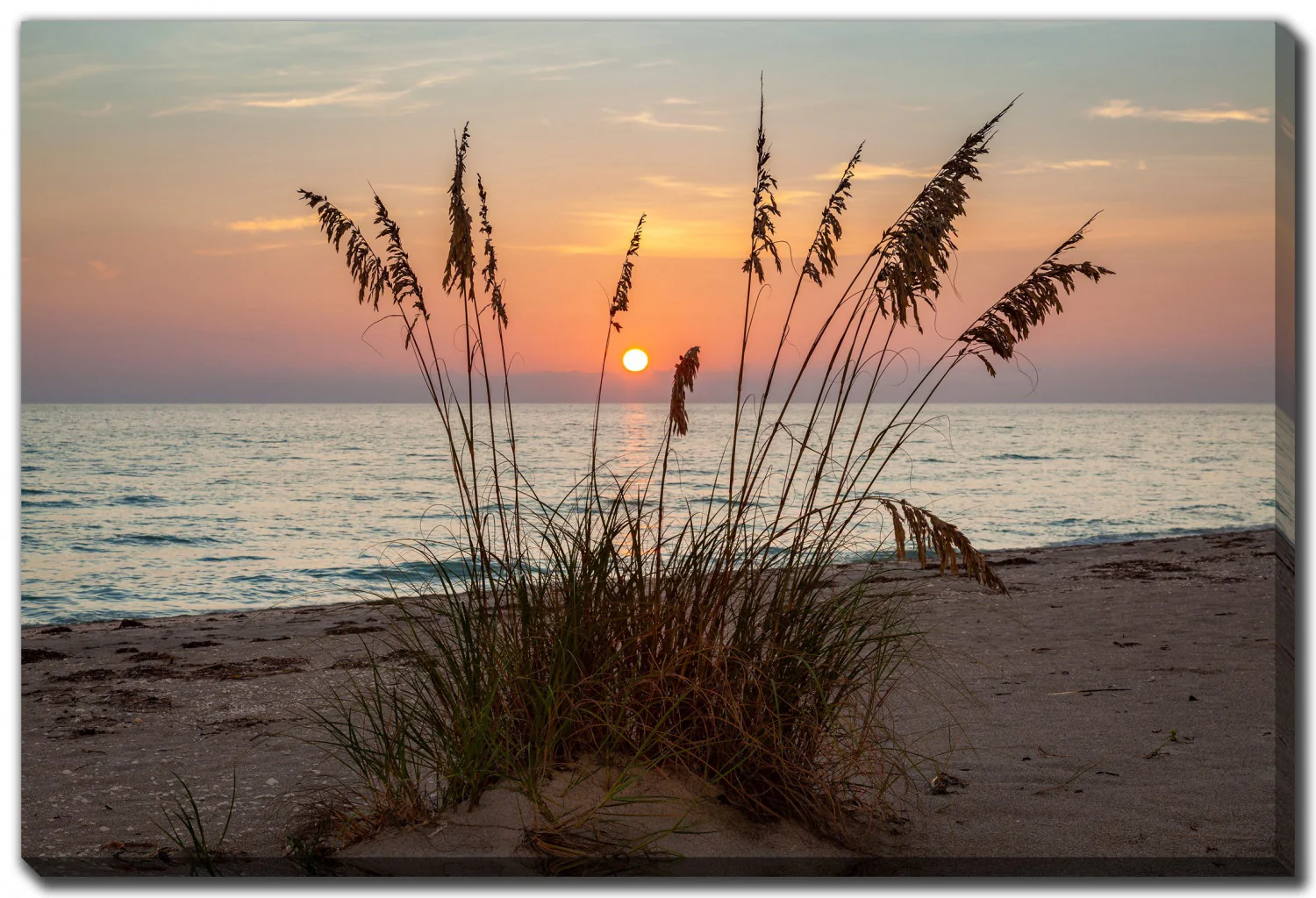 Dune Silhouette Wall Art - Orange/Brown - 22 X 28