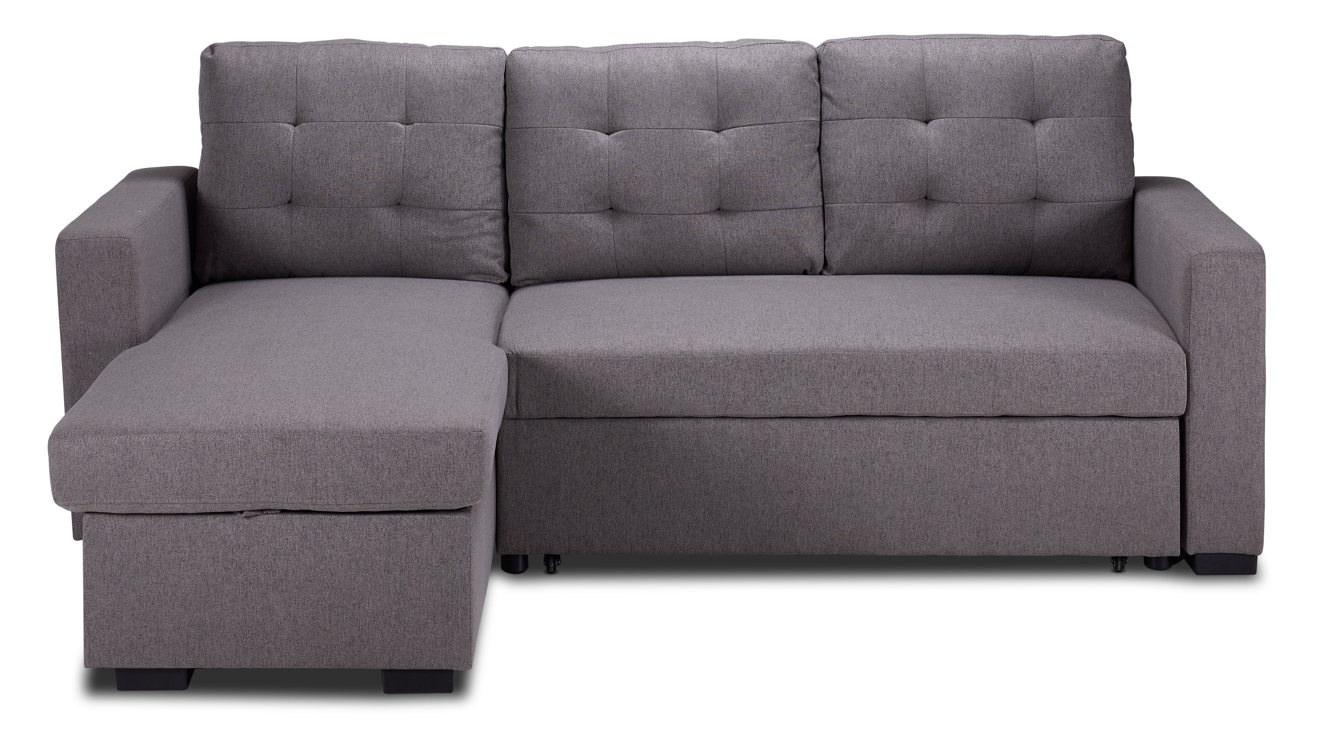 Dustin Reversible Pop-Up Sofa Bed - Grey - Image 3