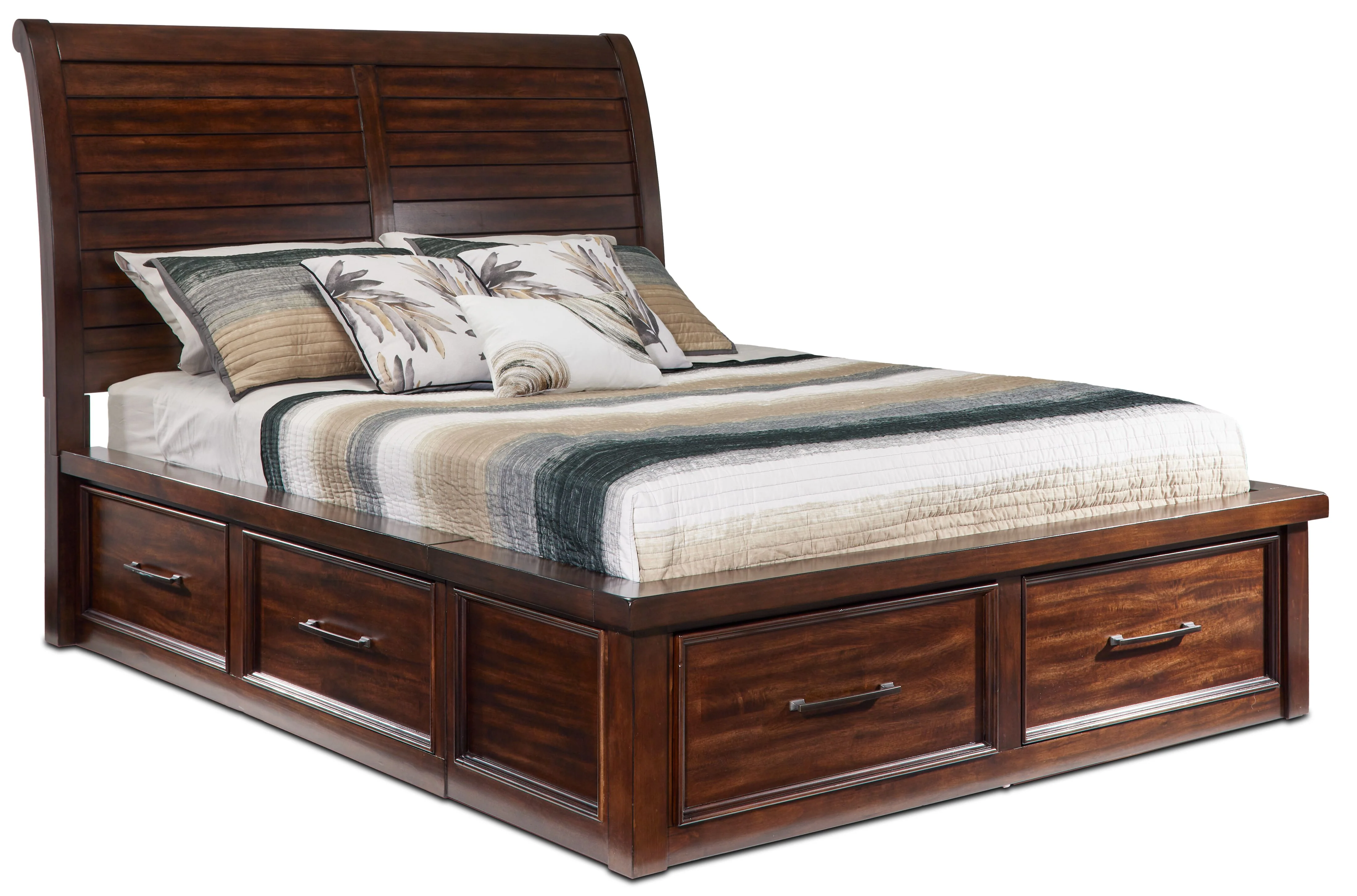 Eden 5-Piece King Storage Bedroom Package - Dark Brown - Image 2