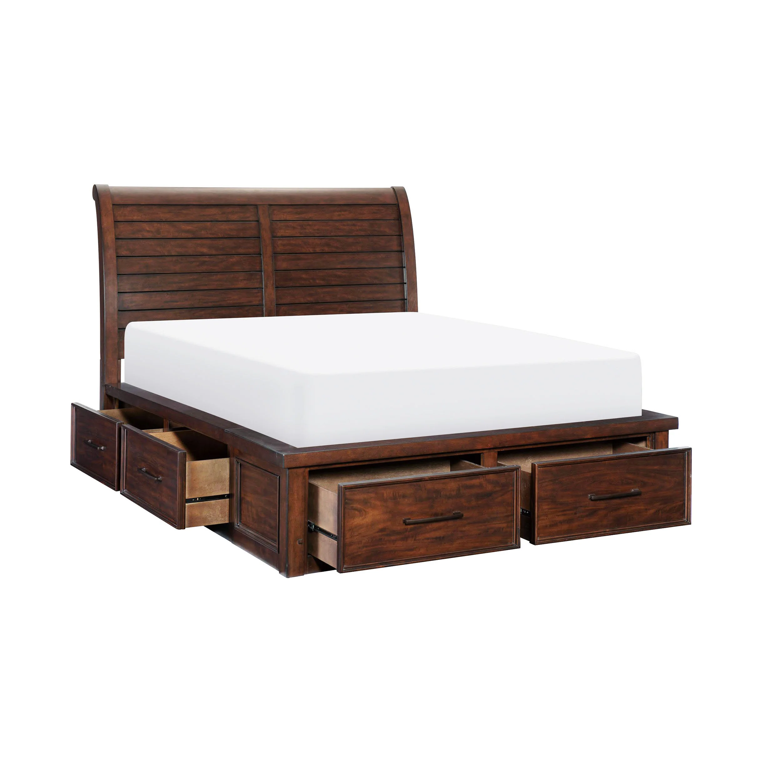 Eden 6-Piece King Storage Bedroom Package - Dark Brown - Image 6
