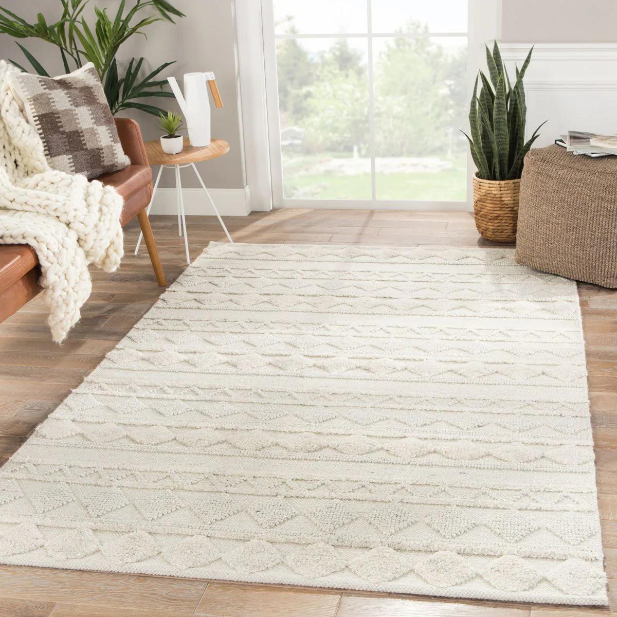 Egialias Area Rug - 8'10" X 12' - Ivory/Light Grey - Image 2