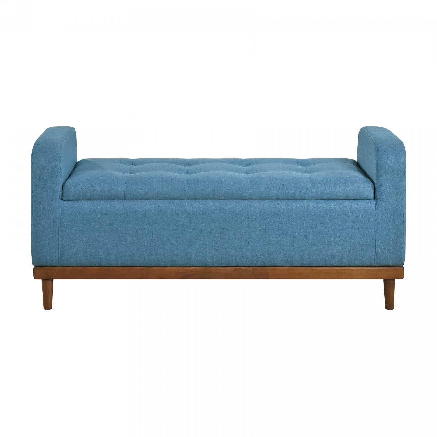 Elayne Ottoman Bench - Blue - Image 4