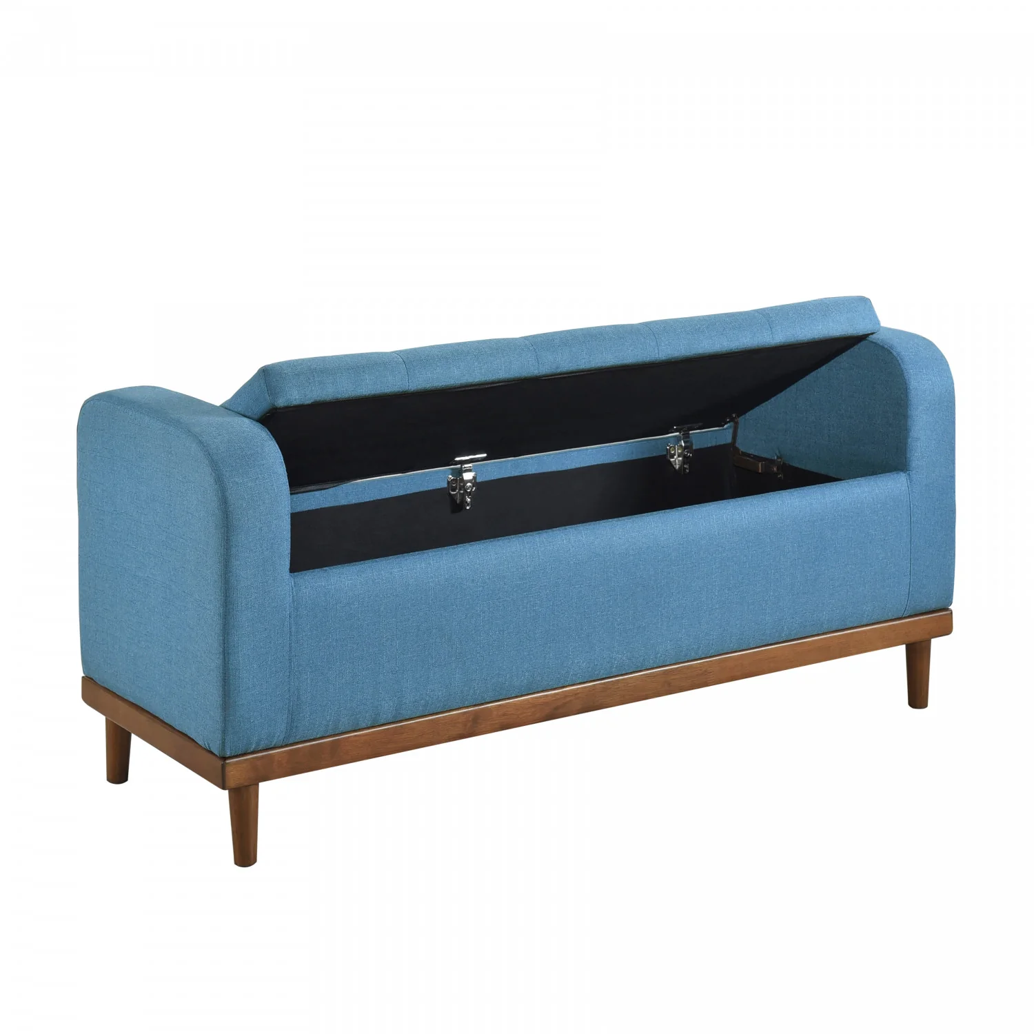 Elayne Ottoman Bench - Blue - Image 5