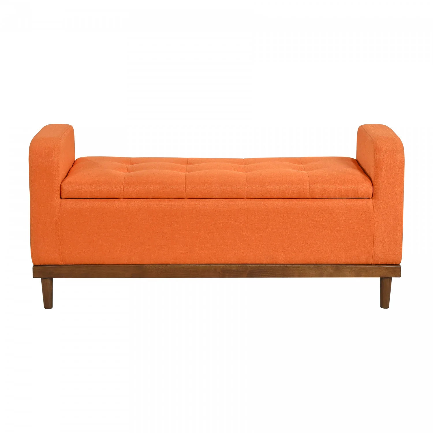 Elayne Ottoman Bench - Orange - Image 4