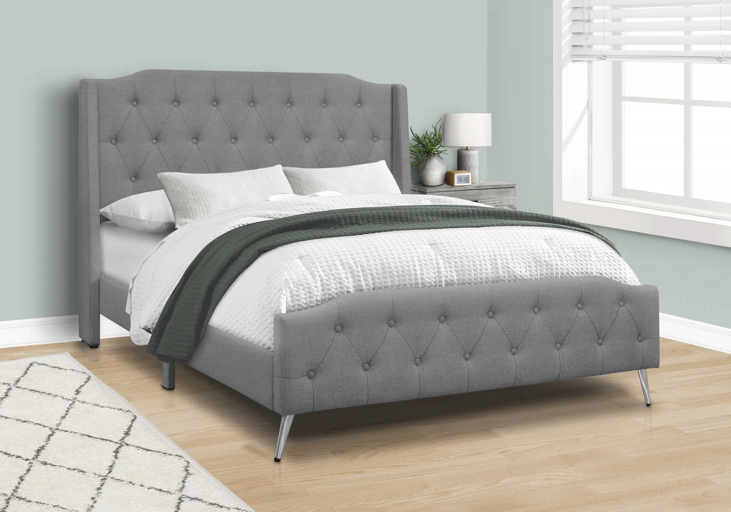 Eleanor Queen Bed - Grey - Image 2
