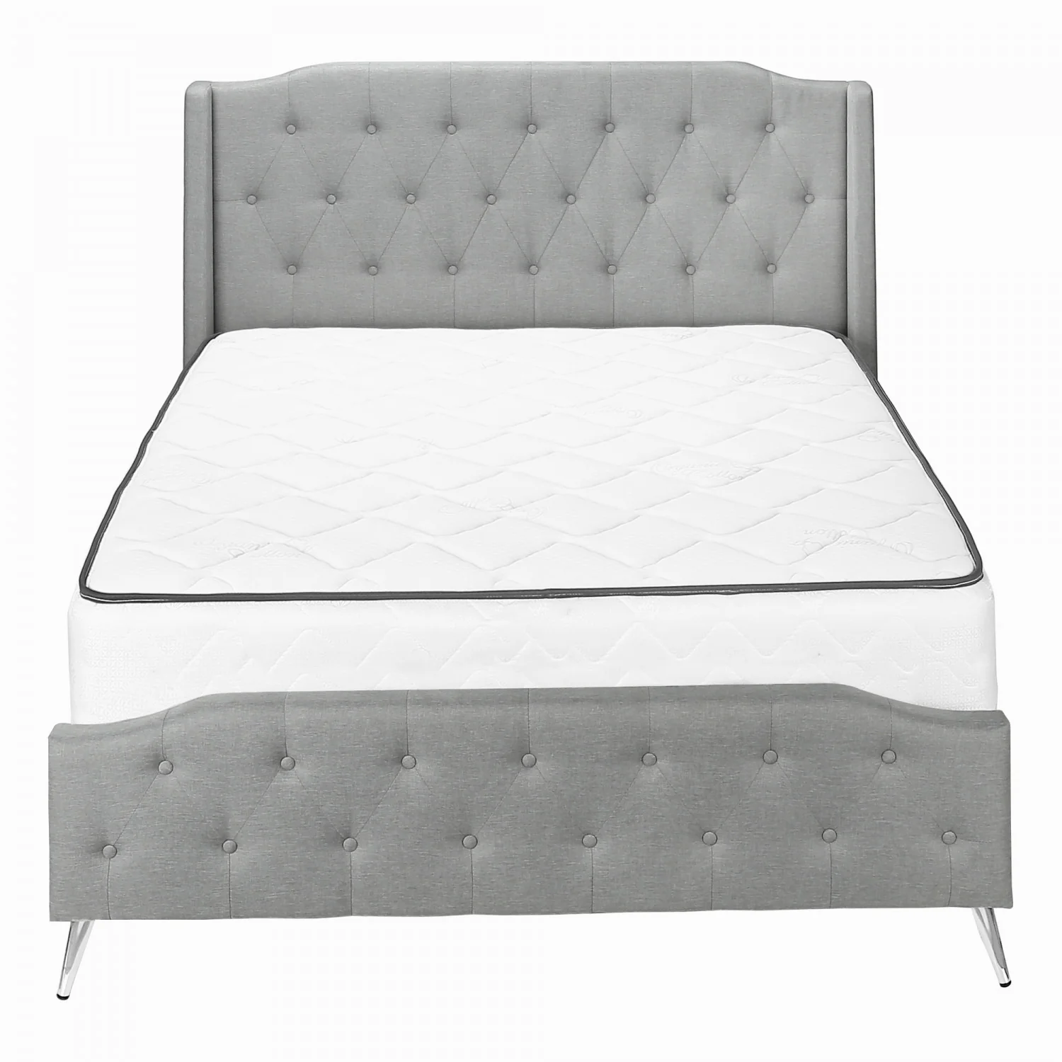 Eleanor Queen Bed - Grey - Image 6