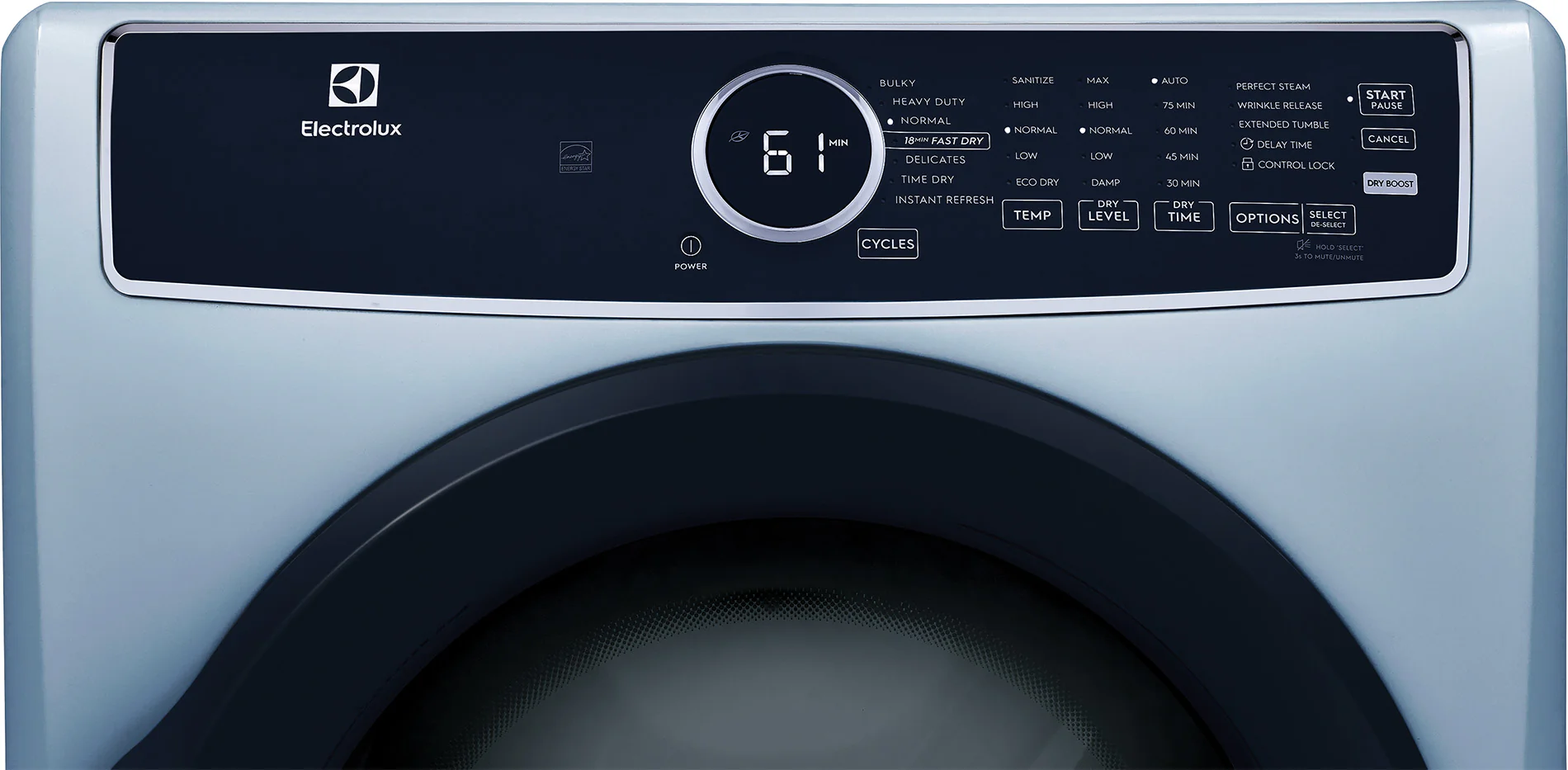Electrolux Glacier Blue Front Load Electric Dryer (8 cu. ft.) - ELFE743CAG - Image 3