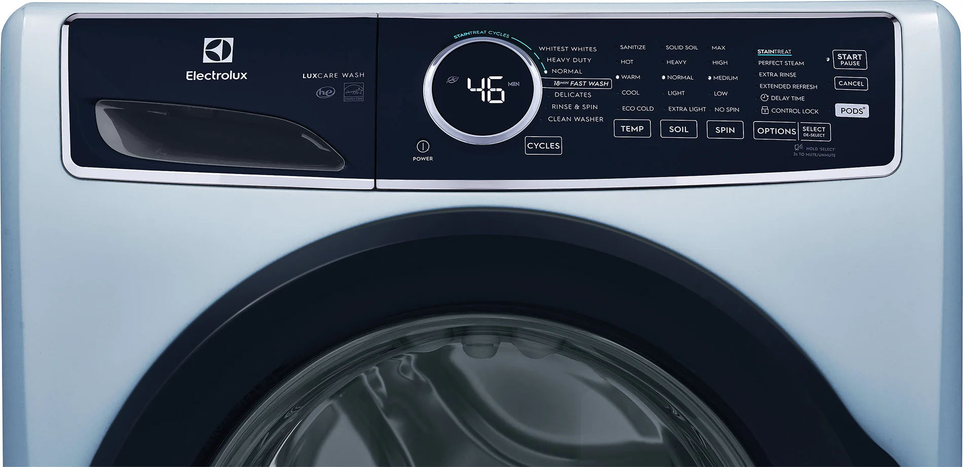 Electrolux Glacier Blue Front Load Washer (5.2 cu. ft) - ELFW7437AG - Image 3