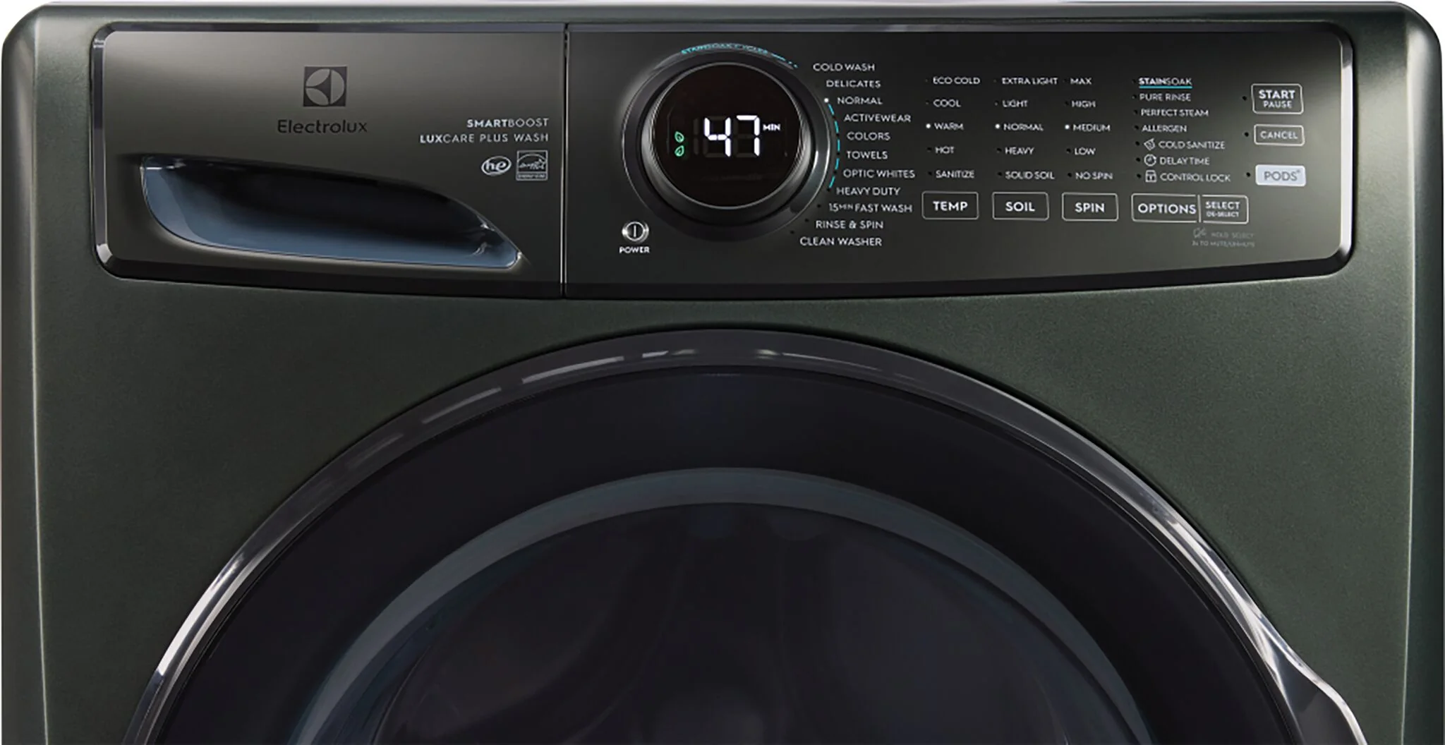 Electrolux Green Front Load Perfect Steam™ Washer with LuxCare® (5.2 Cu. Ft.) - ELFW7738AA - Image 5