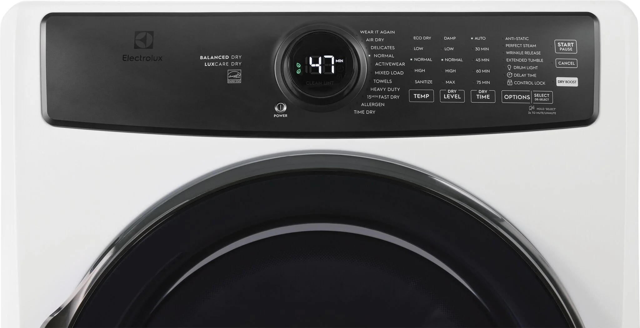 Electrolux Matte White Front Load Perfect Steam™ Electric Dryer with Balanced Dry™ and Instant Refresh (8.0 Cu. Ft.) - ELFE773CMW - Image 4