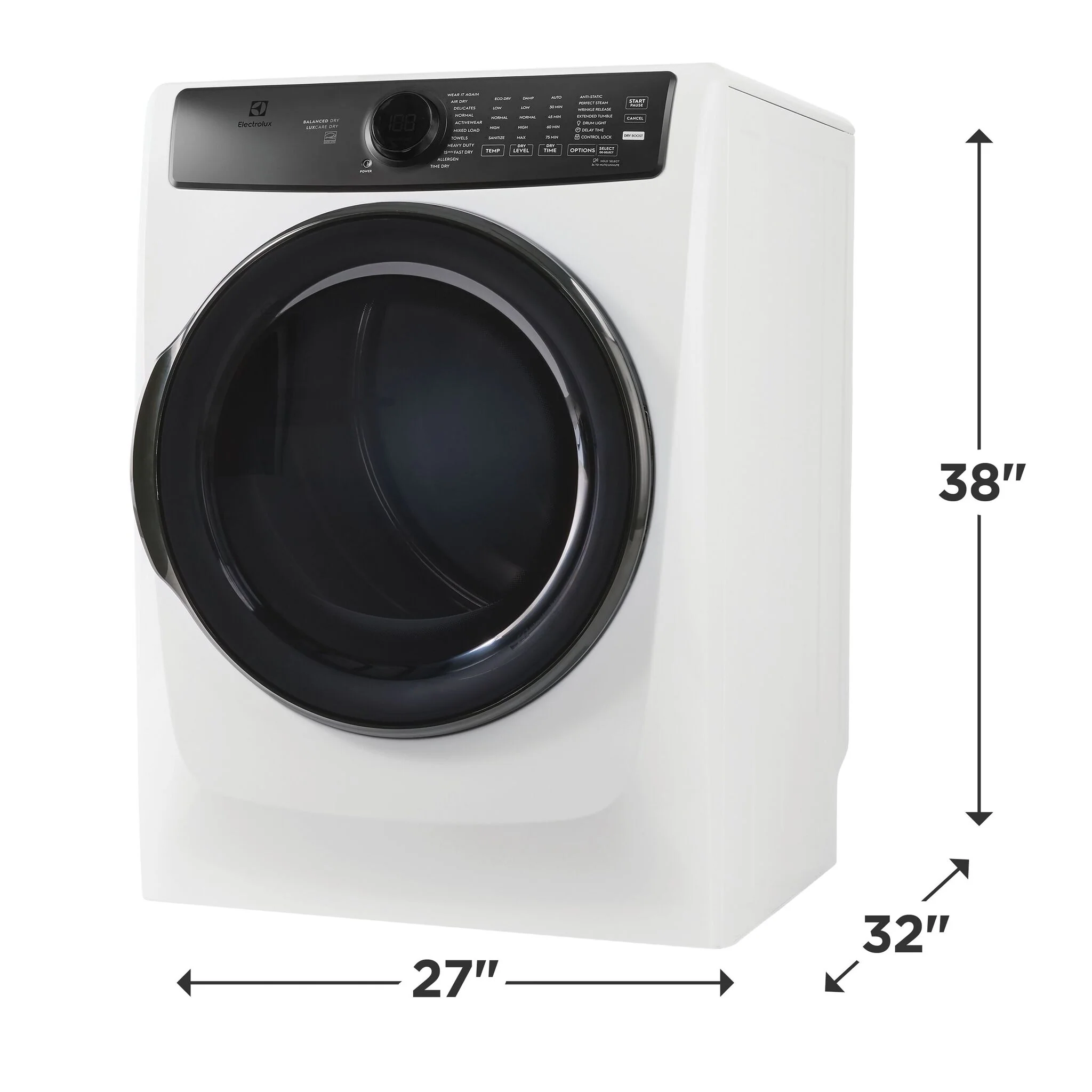 Electrolux Matte White Front Load Perfect Steam™ Electric Dryer with Balanced Dry™ and Instant Refresh (8.0 Cu. Ft.) - ELFE773CMW - Image 5