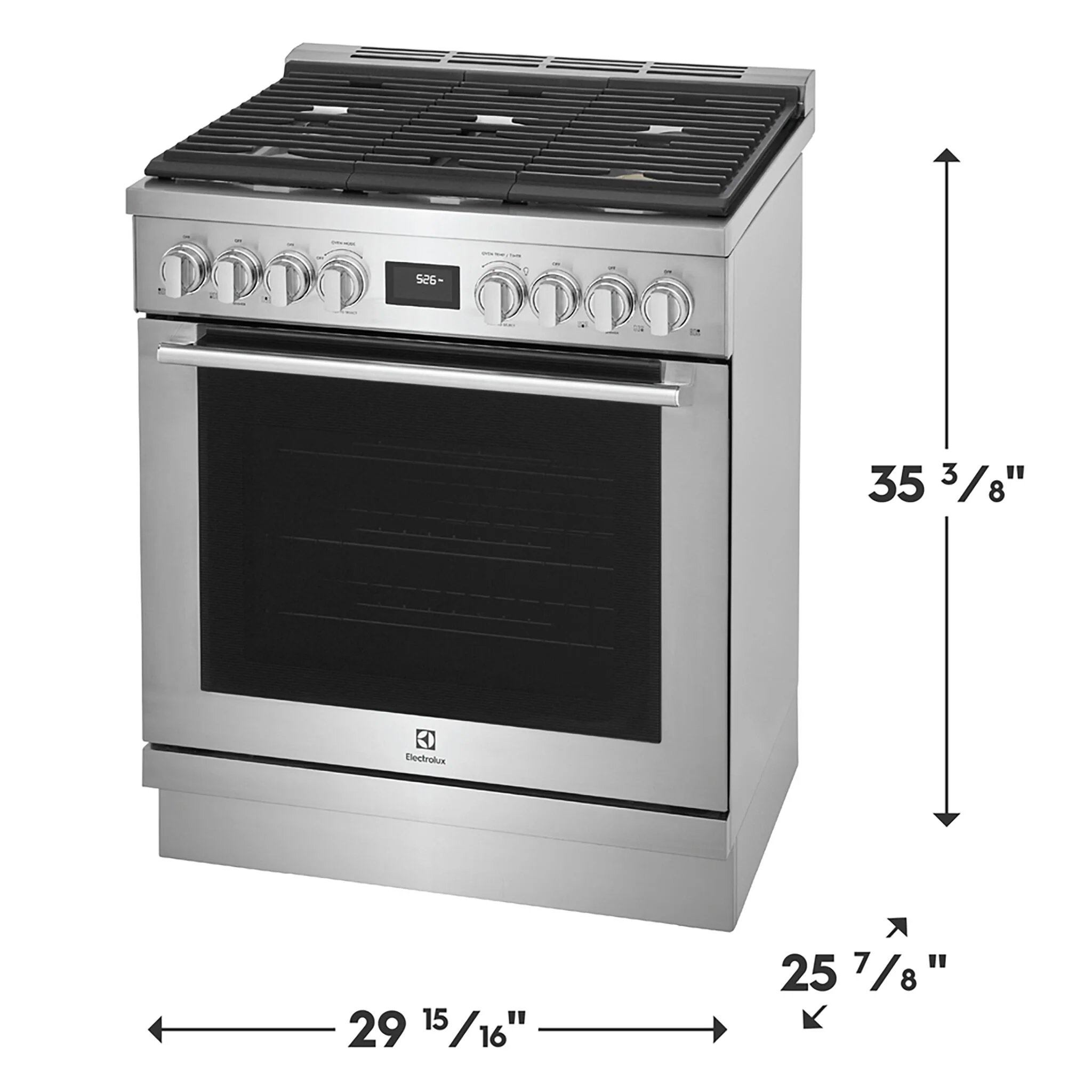 Electrolux Stainless Steel Front Control Freestanding Gas Range (4.5 Cu. Ft.) - ECFG3068AS - Image 3