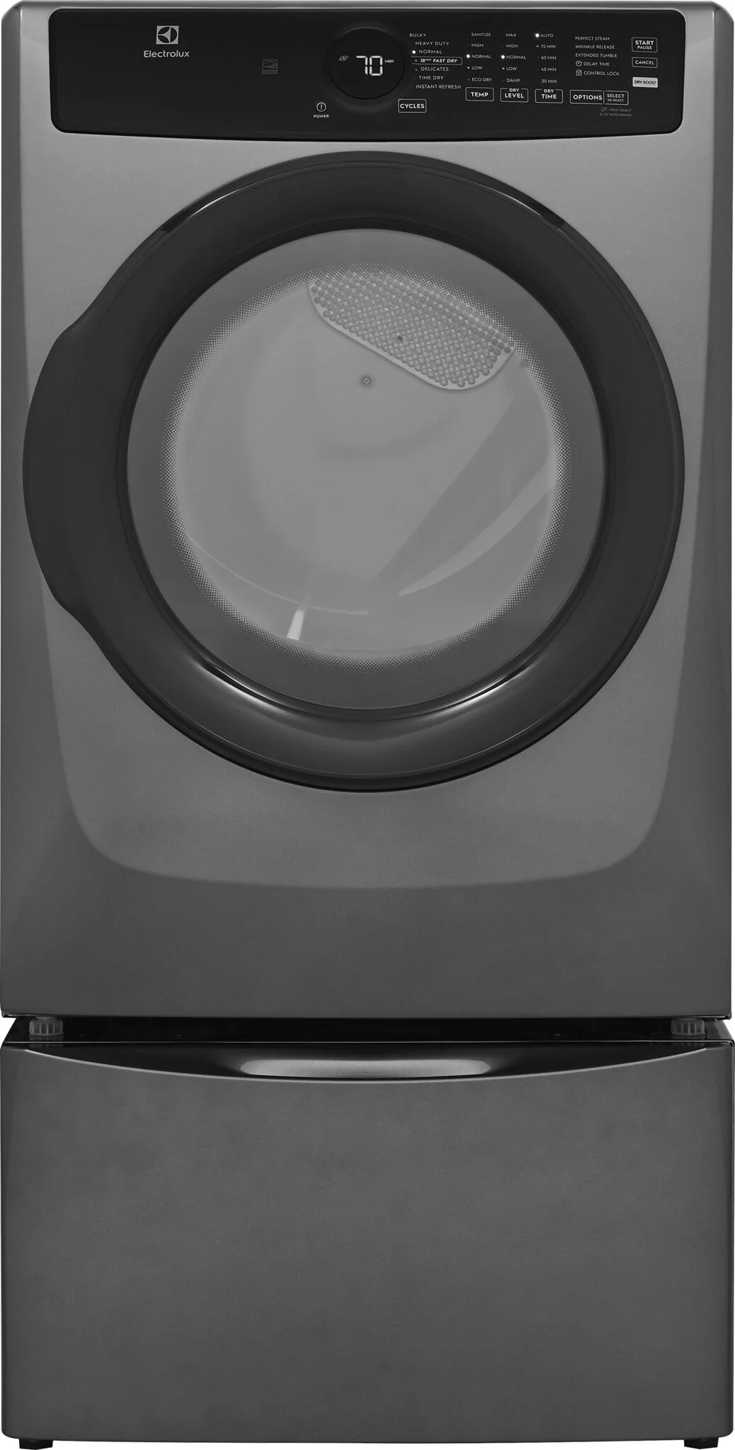 Electrolux Titanium Front Load Perfect Steam™ Electric Dryer with Instant Refresh (8.0 Cu. Ft) - ELFE743CAT - Image 3