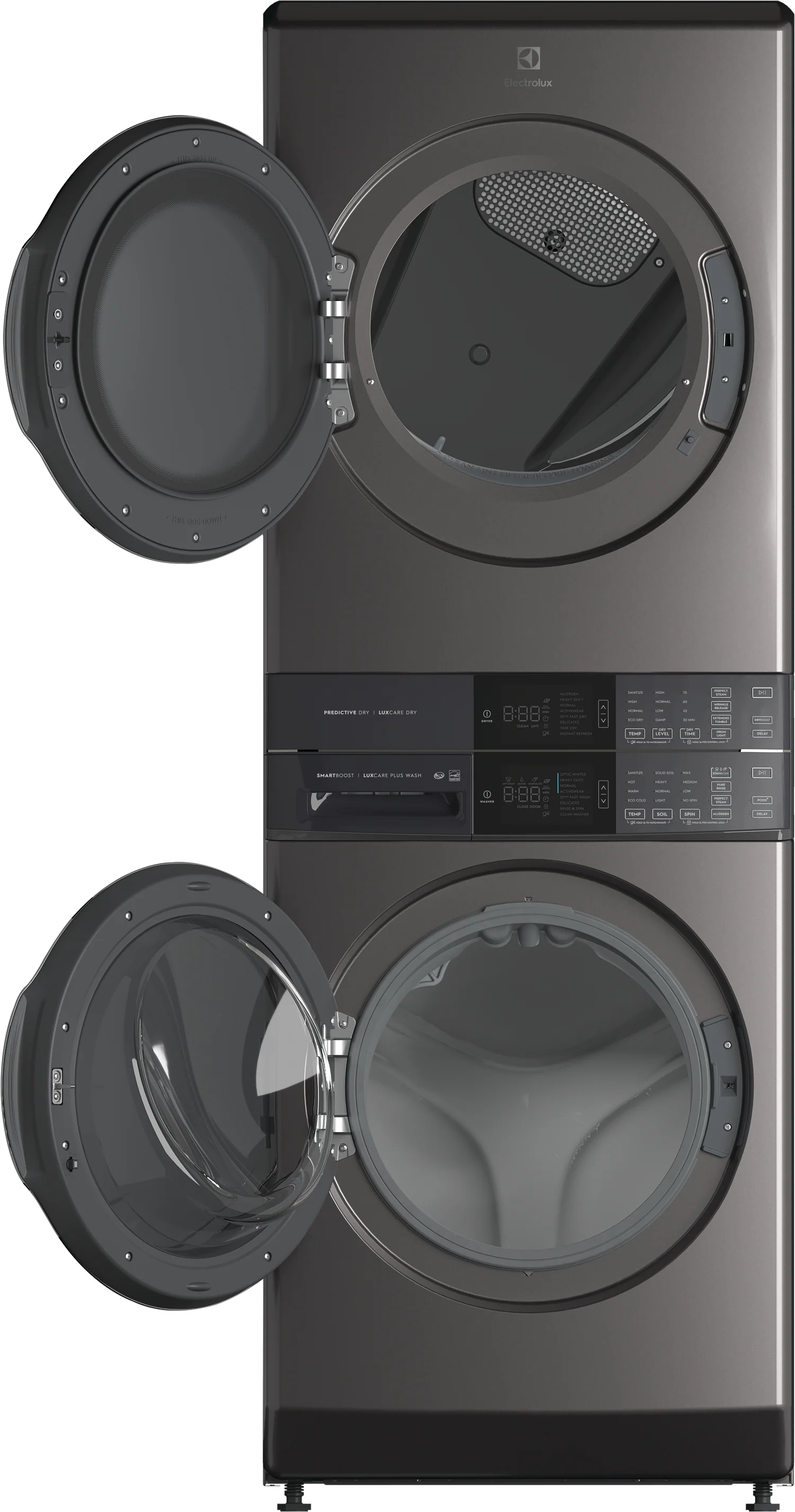 Electrolux Titanium Laundry Tower with SmartBoost® Washer (5.2 Cu.Ft) & Electric Dryer (8 Cu.Ft) - ELTE760CAT - Image 2
