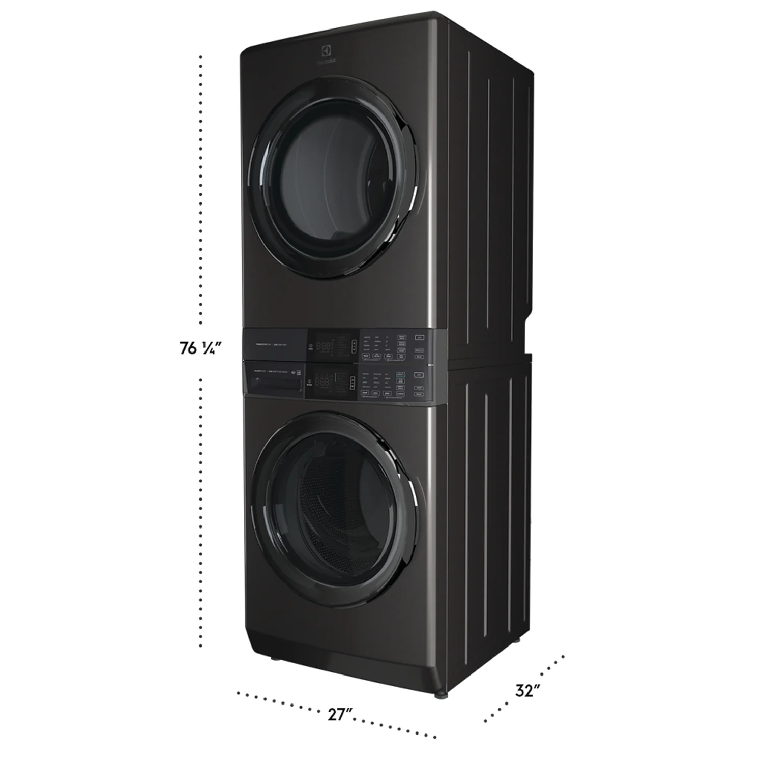 Electrolux Titanium Laundry Tower with SmartBoost® Washer (5.2 Cu.Ft) & Electric Dryer (8 Cu.Ft) - ELTE760CAT - Image 3