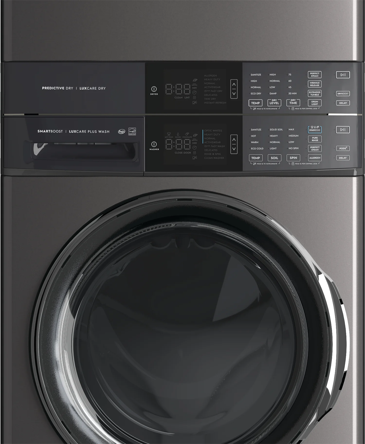 Electrolux Titanium Laundry Tower with SmartBoost® Washer (5.2 Cu.Ft) & Electric Dryer (8 Cu.Ft) - ELTE760CAT - Image 6