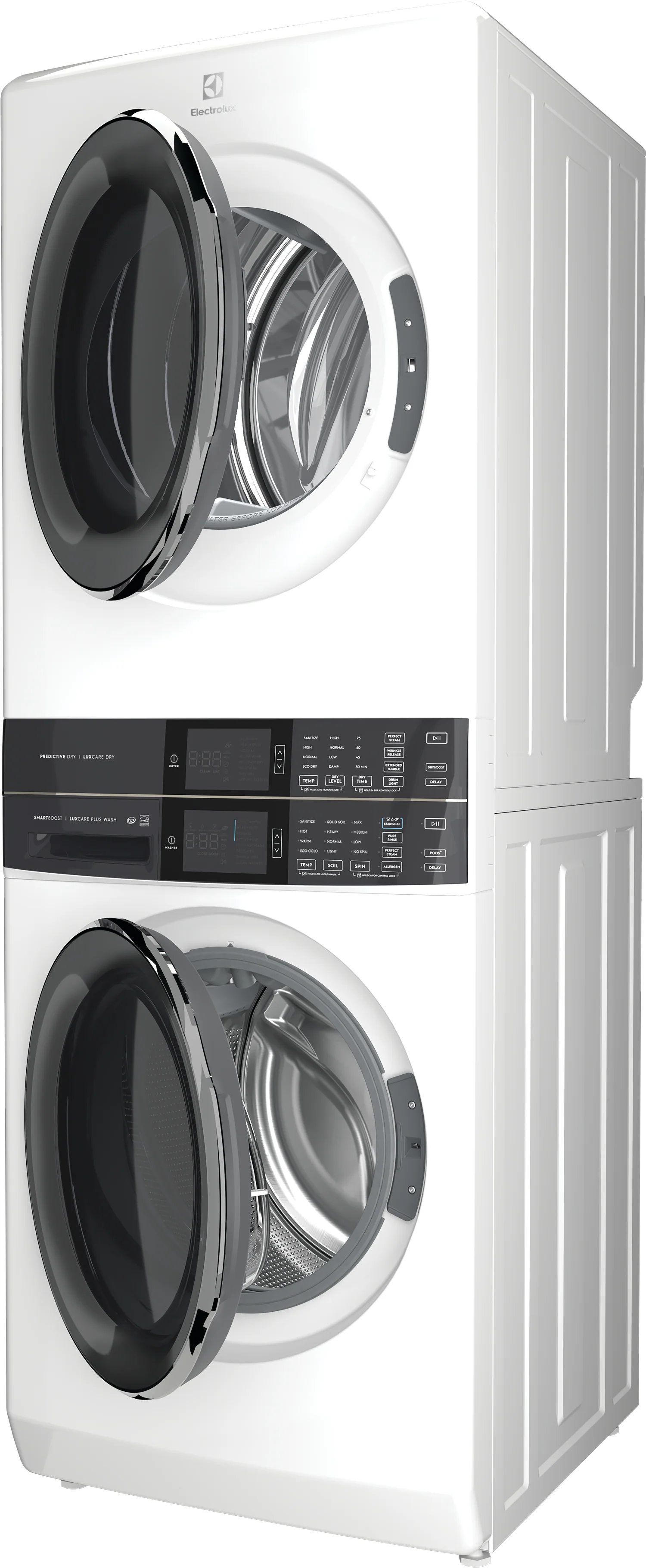 Electrolux White Laundry Tower with SmartBoost® Washer (5.2 Cu.Ft) & Electric Dryer (8 Cu.Ft) - ELTE760CAW - Image 4